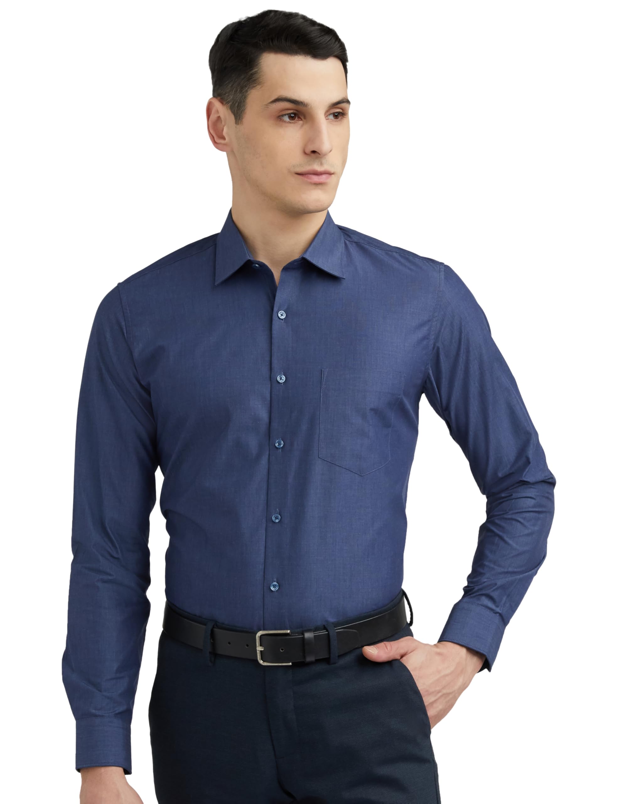 Van Heusen Navy Formal Shirt for Men