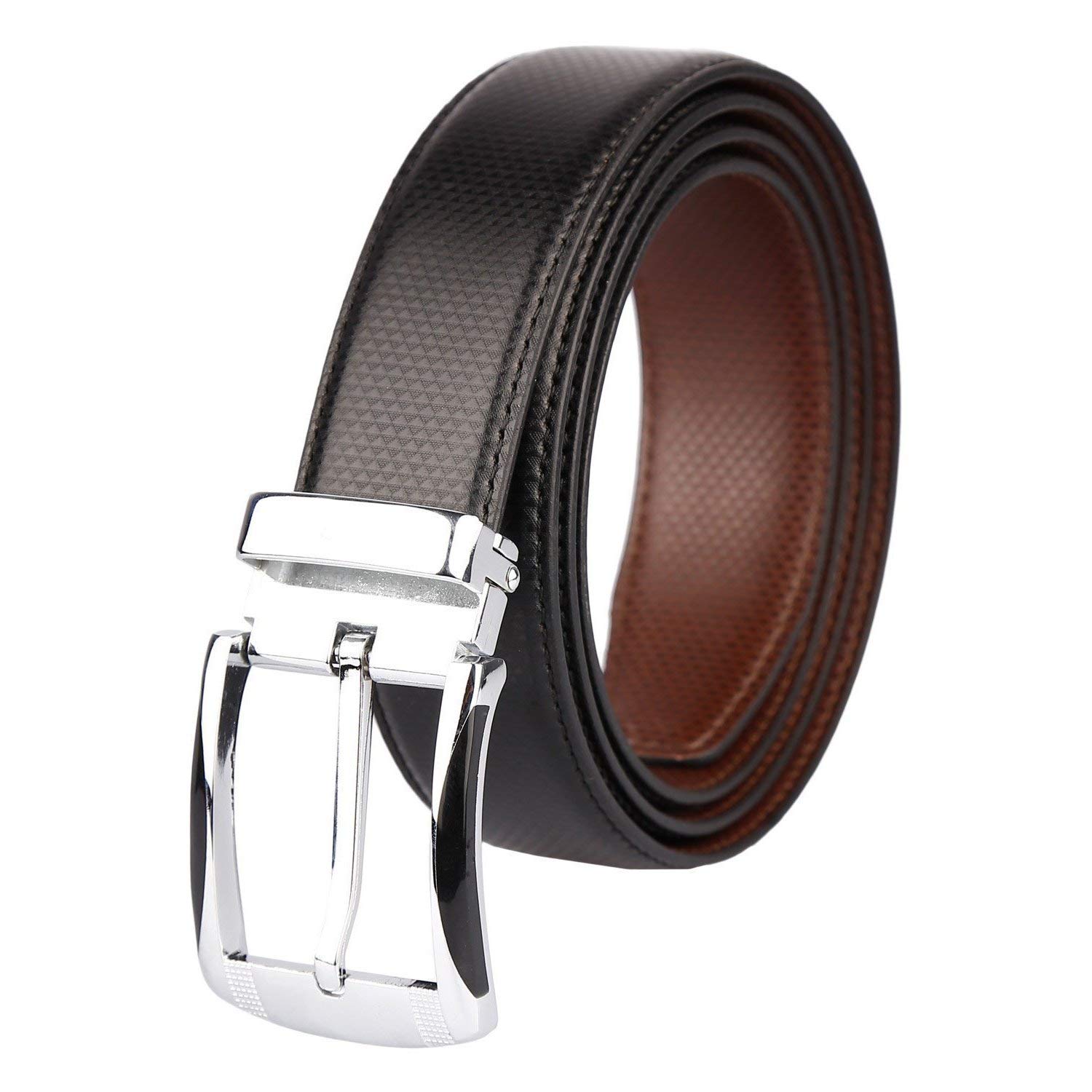 ZORO Men Vegan Leather Reversible Belt - Black/Brown