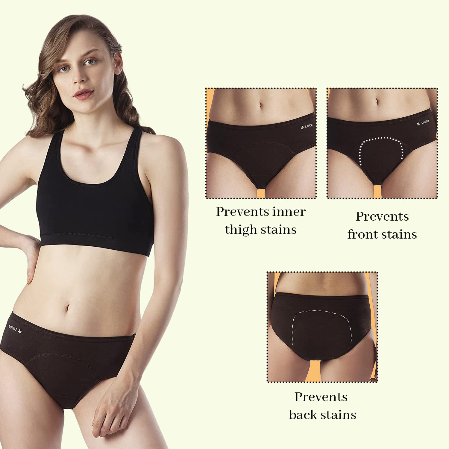 LAVOS Women's Period Panty Leak Proof Underwear - Image 5