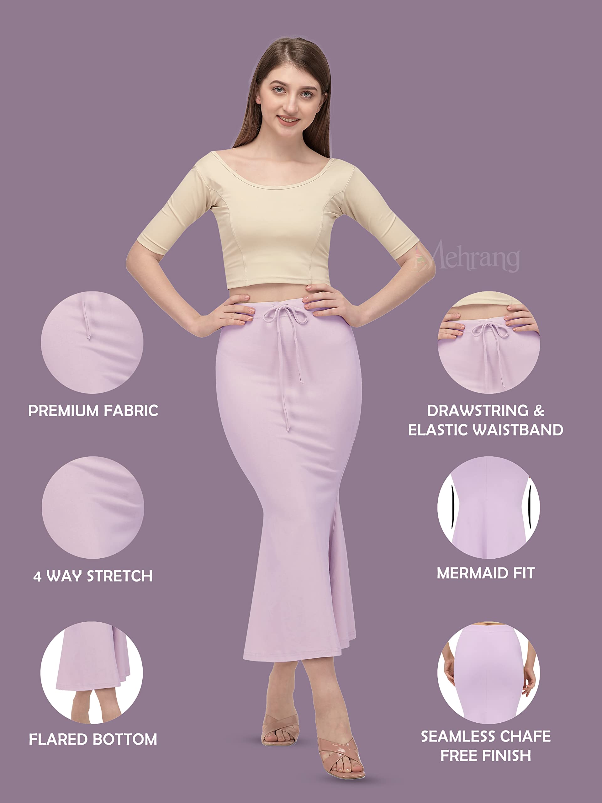 Mehrang Stretchable Saree Shapewear for Women - Image 2