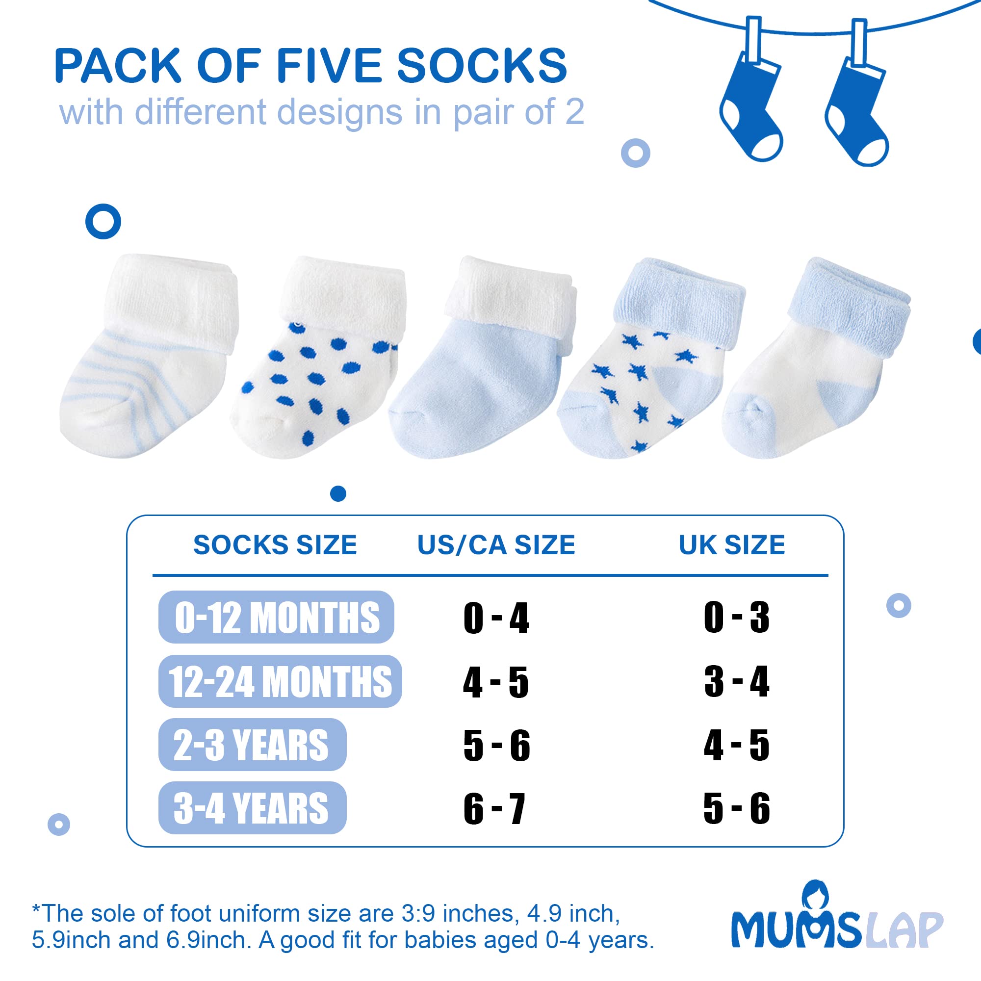 Baby Socks for Boys & Girls - Soft Cotton Ankle Socks - Image 5