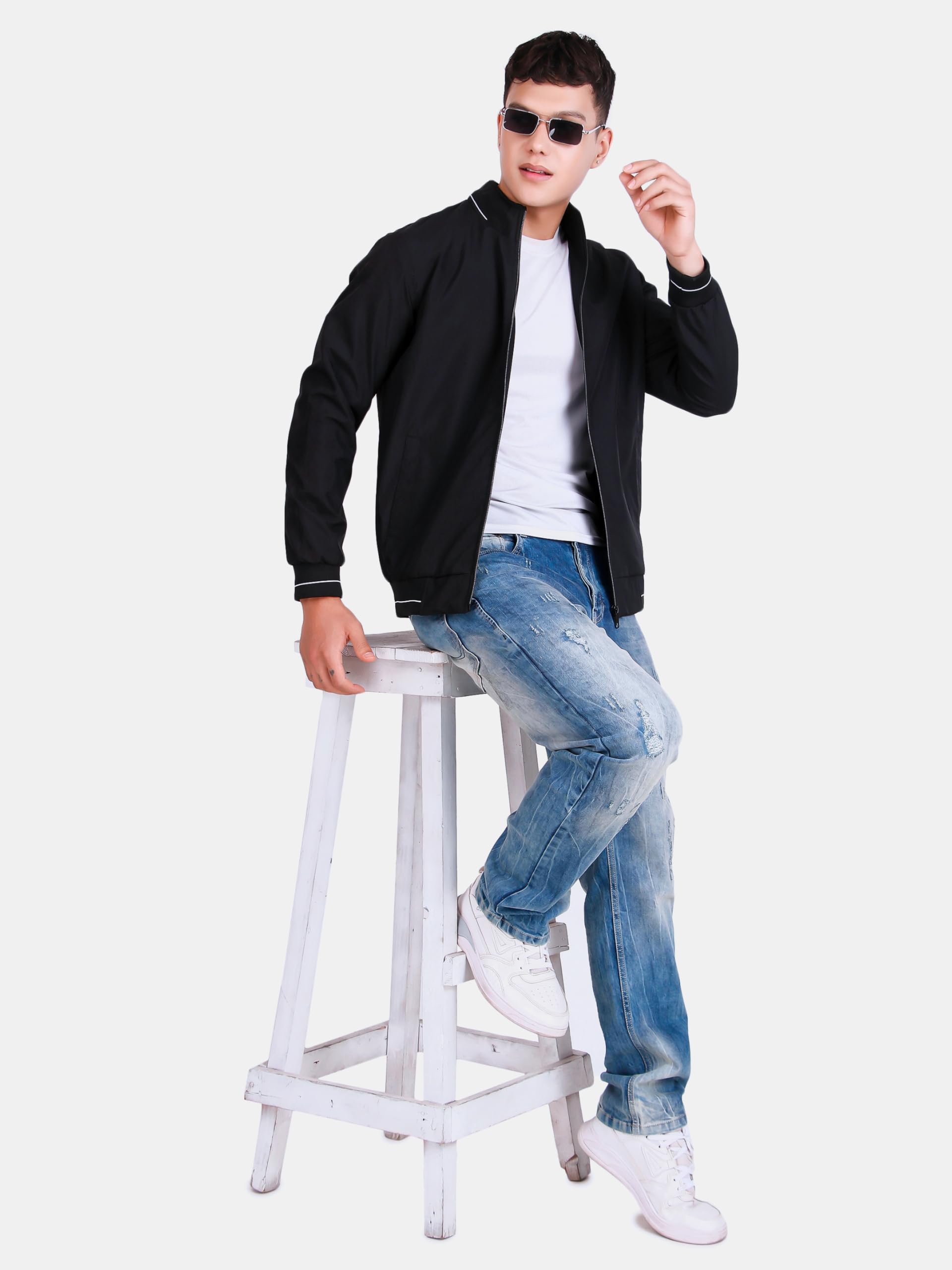 Celary Men Military Coat - Black - Image 4