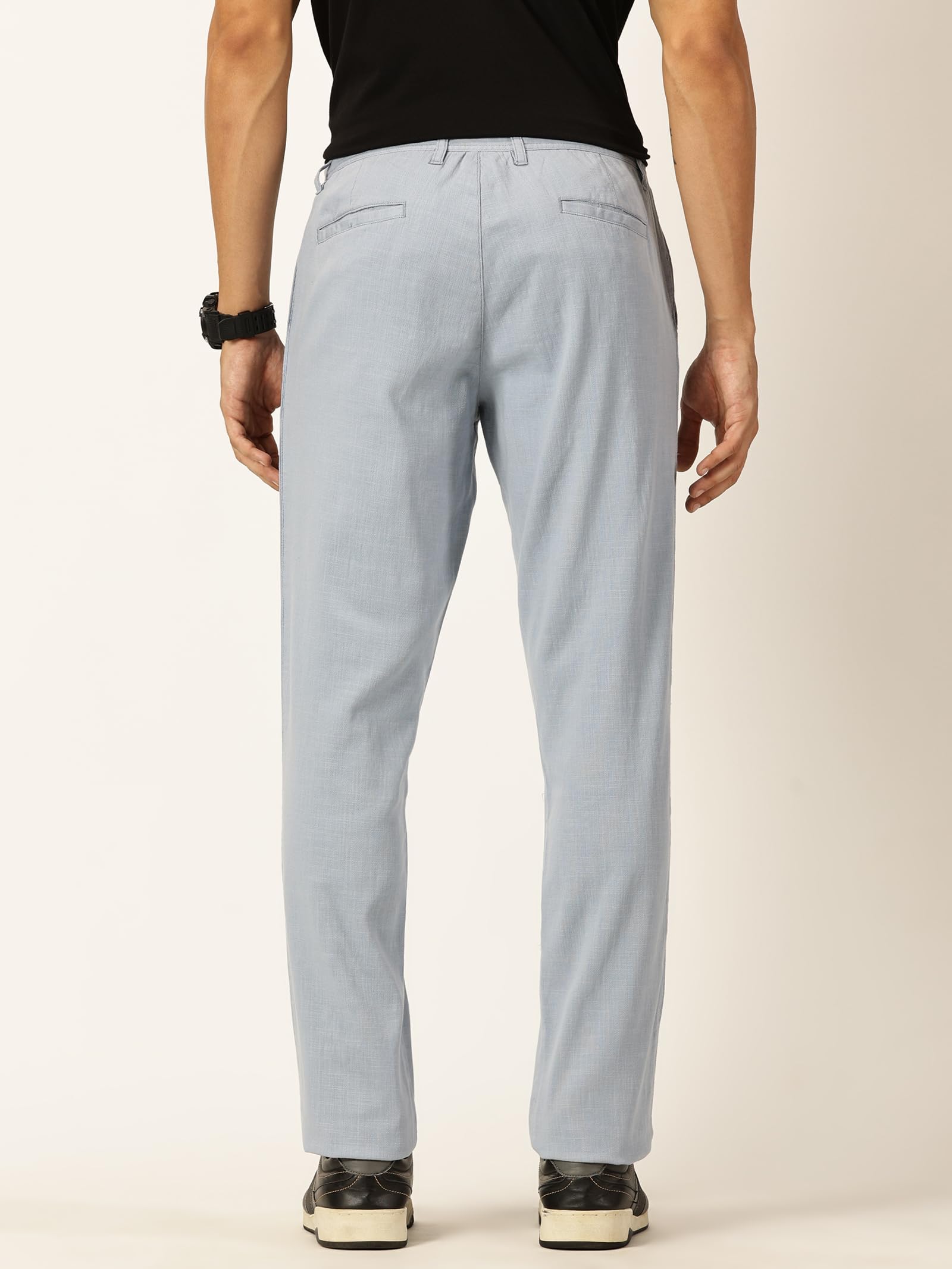 Thomas Scott Chino Trousers for Men - Mid Blue - Image 4