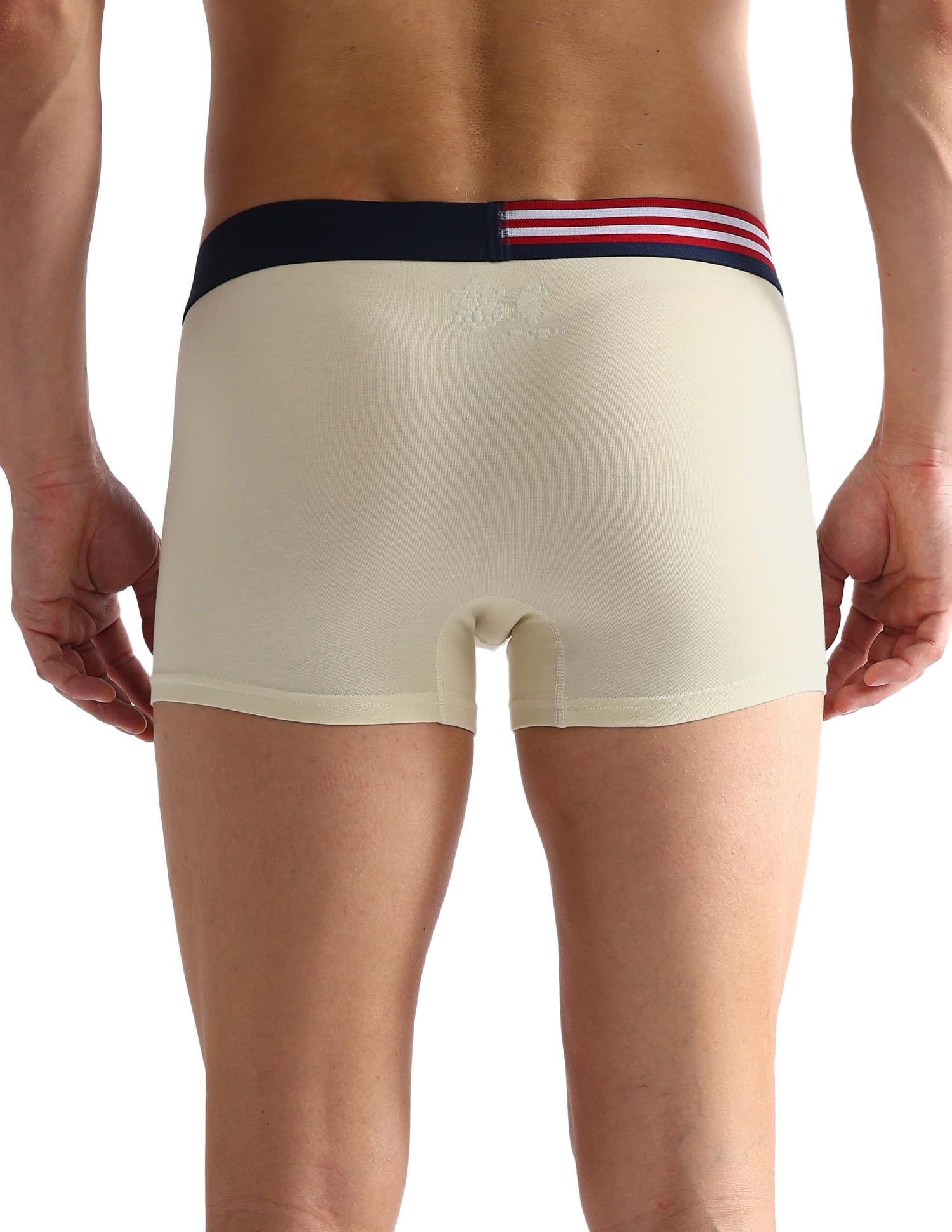 U.S. POLO ASSN Men's Cotton Blend Trunks - Frozen Dew-Navy - Image 3