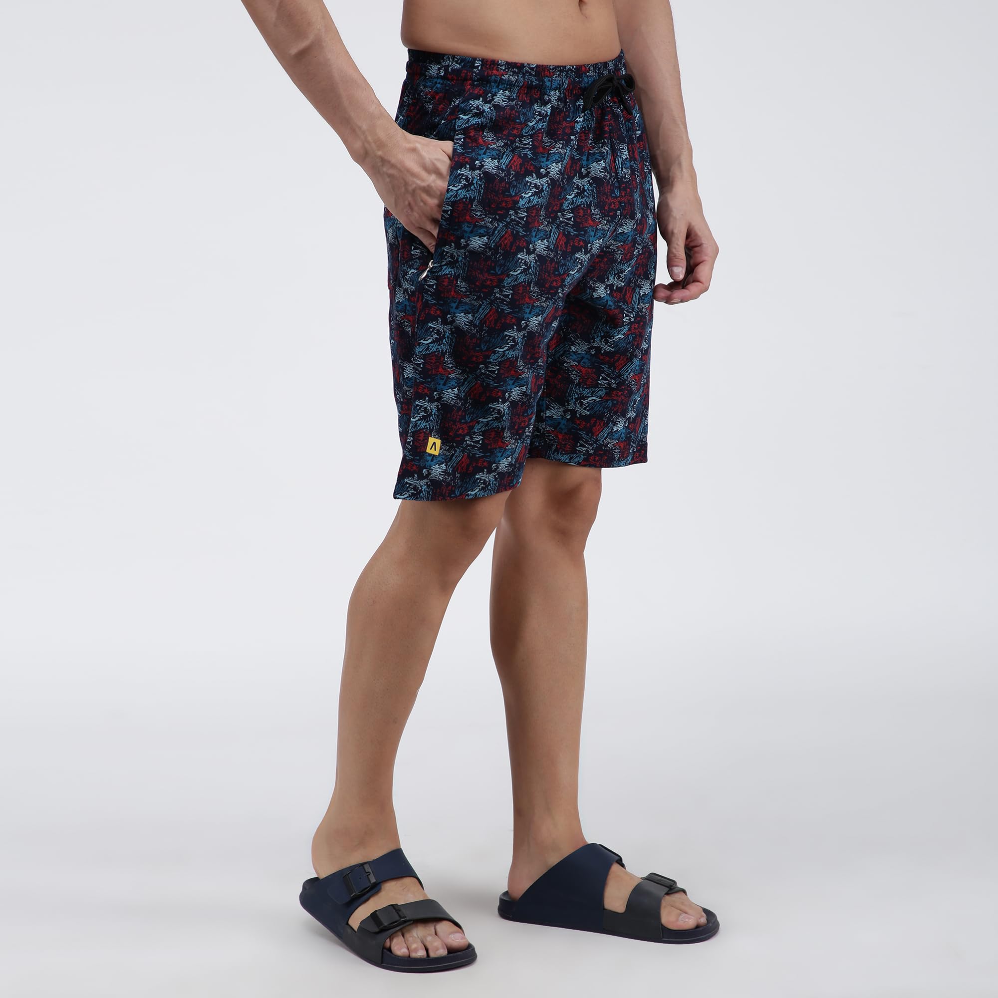 Amul Men Printed Cotton Bermuda Shorts - Image 3