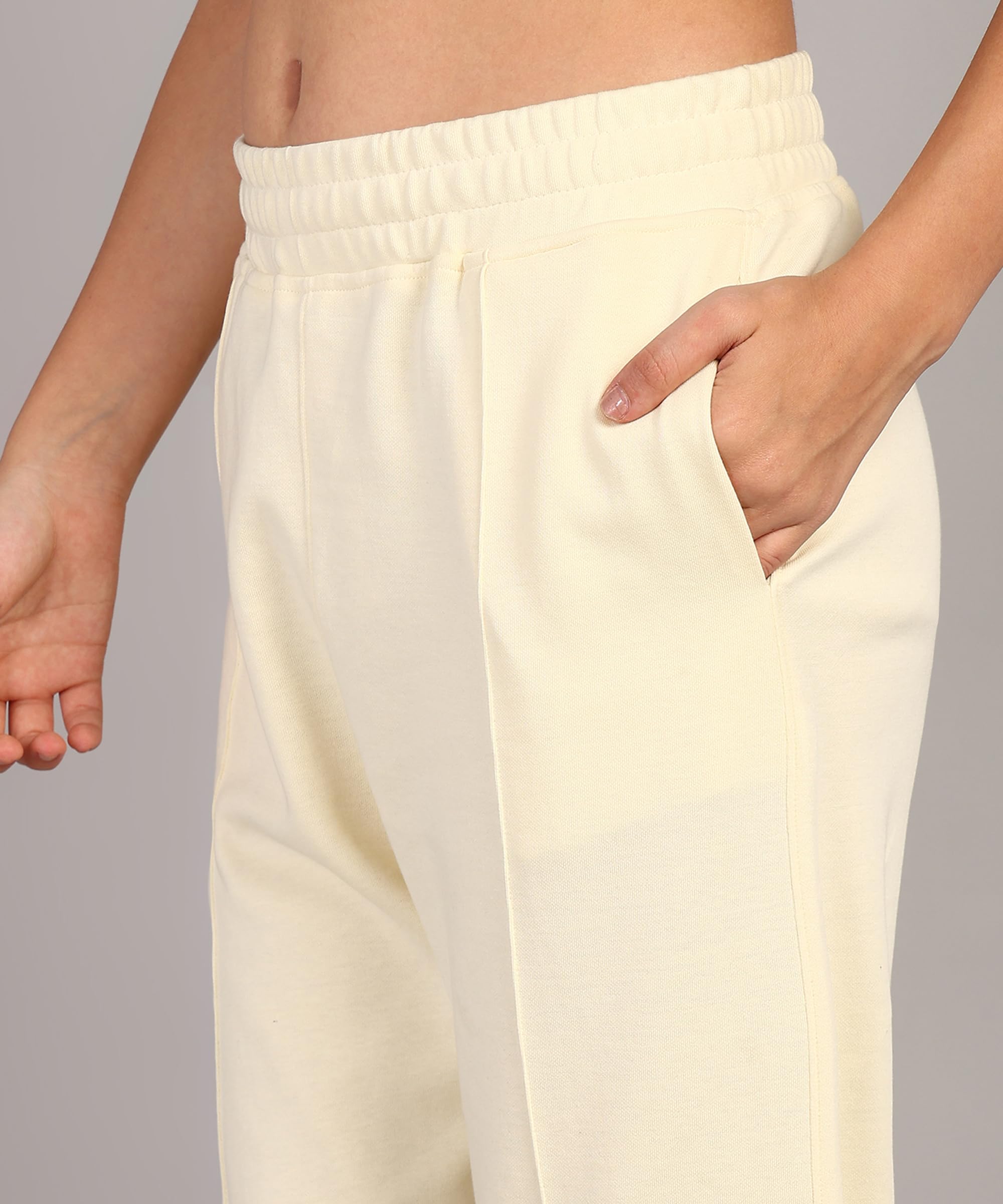 Alan Jones Women's Cream Straight Fit Trousers - Image 5