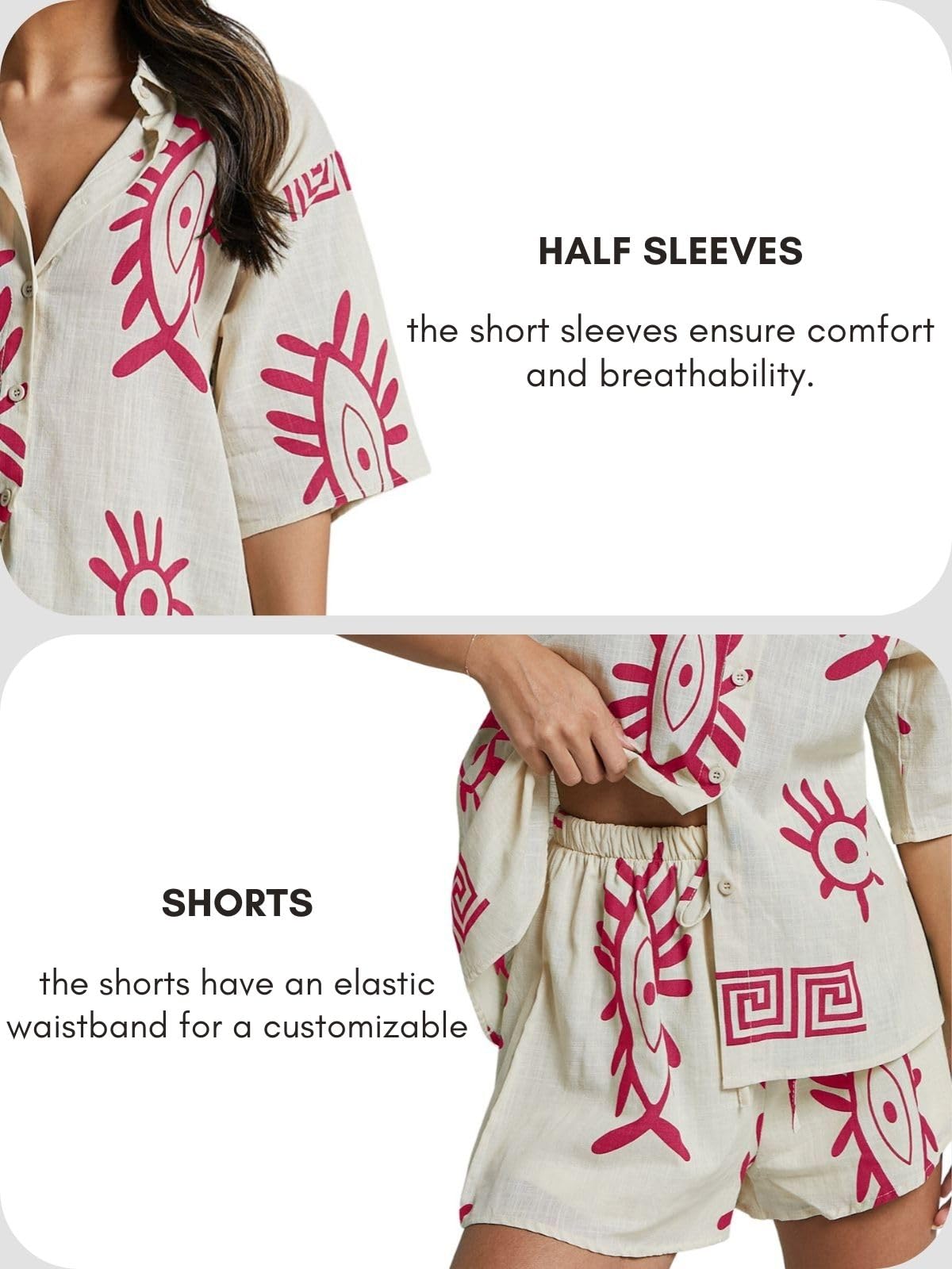 LERIYA Womens Rayon Printed Co Ord Set - Image 5