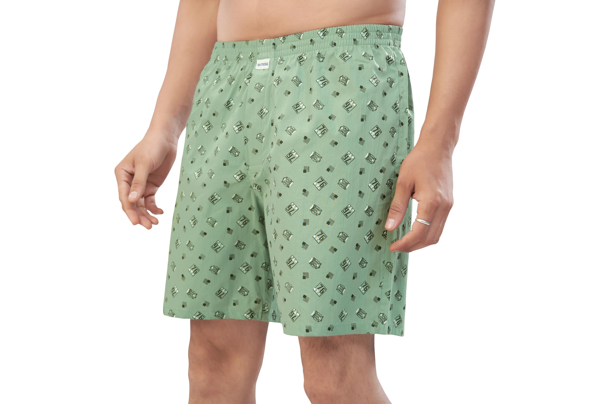 Nermosa Men Pure Cotton Printed Boxer Shorts - Image 4