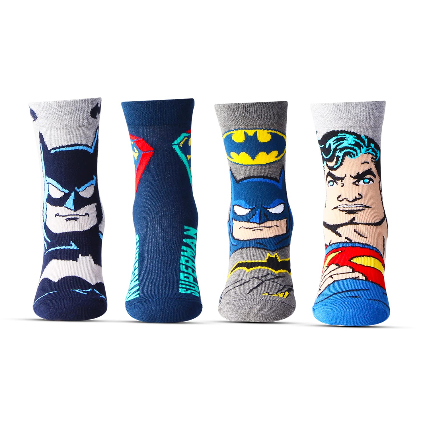 Bonjour Batman & Superman Socks for Kids