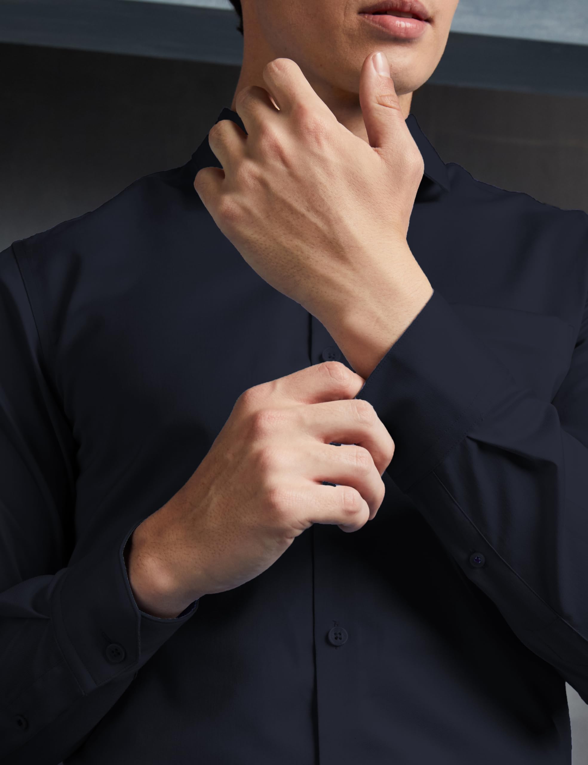 Formal Shirts for Men - Navy White - Image 5