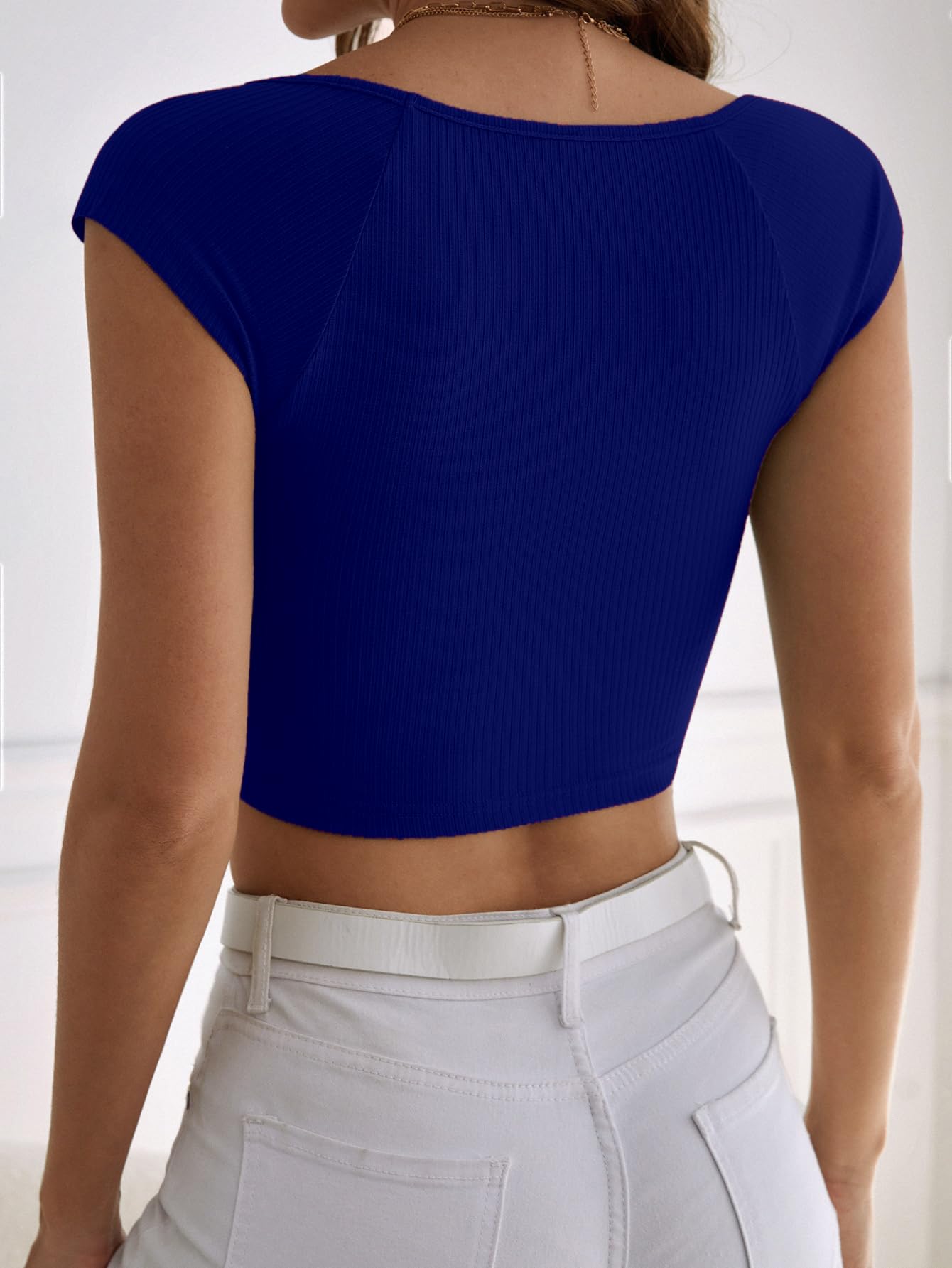 Aahwan Royal Square Neck Tee Top for Women - Image 2