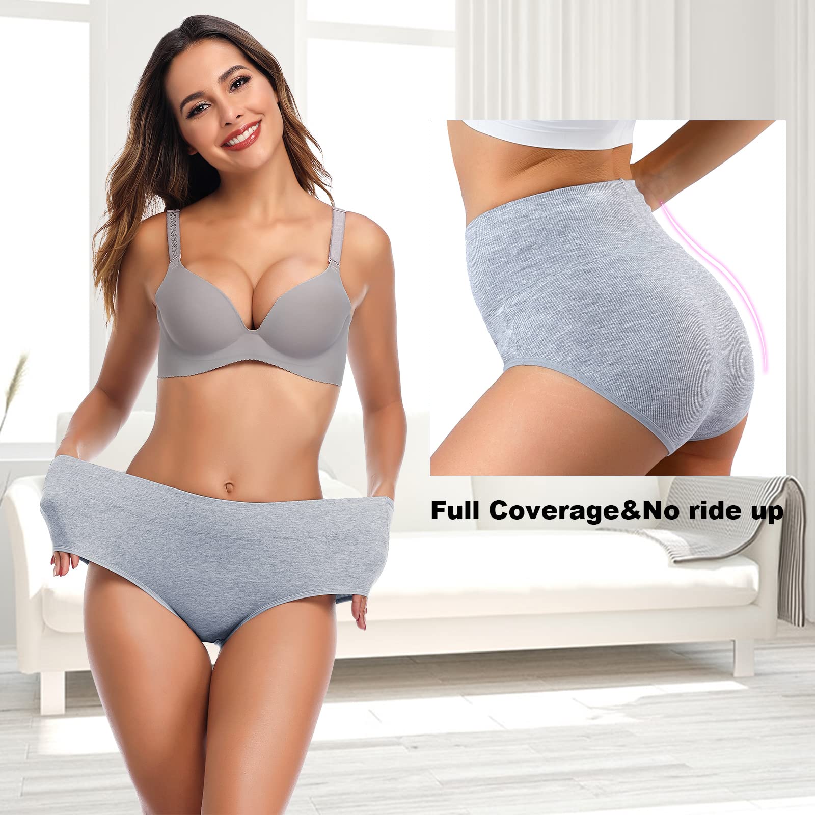 GarbGlide Women's High Waist Cotton Underwear - Image 3