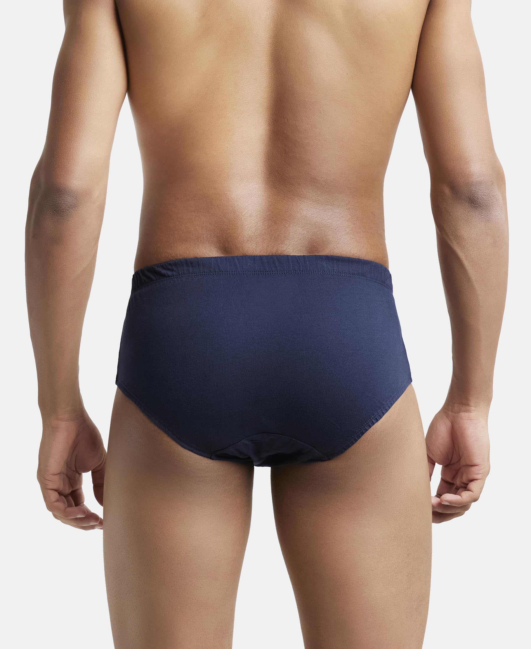Jockey Men's Super Combed Cotton Brief - Deep Navy - Image 4
