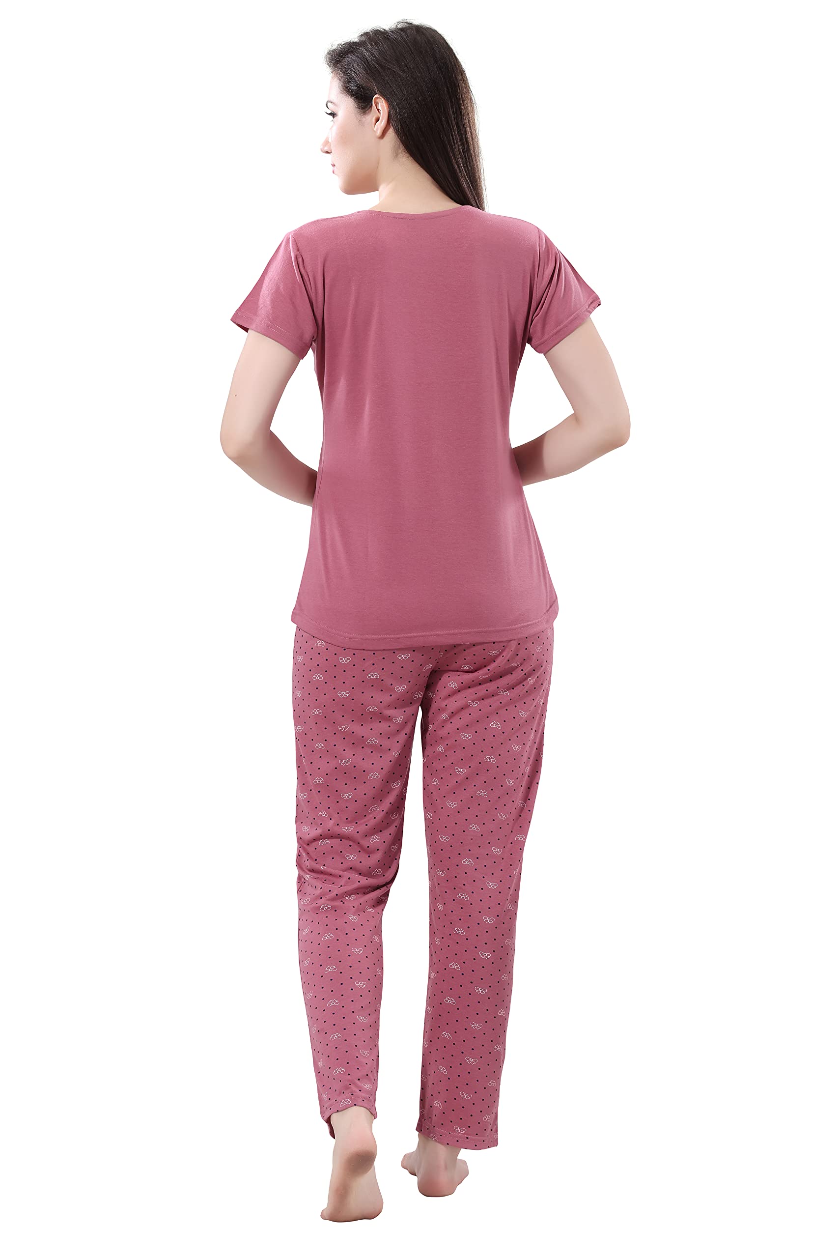 DZZO Women's Cotton Printed Night Suit - Image 4