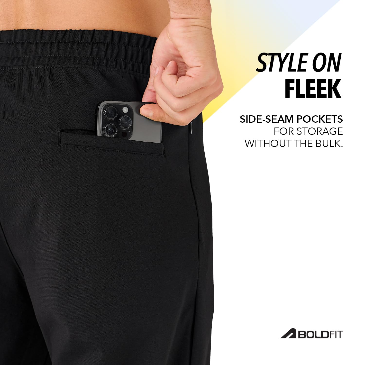 Boldfit Men's Black Track Pants - Image 5