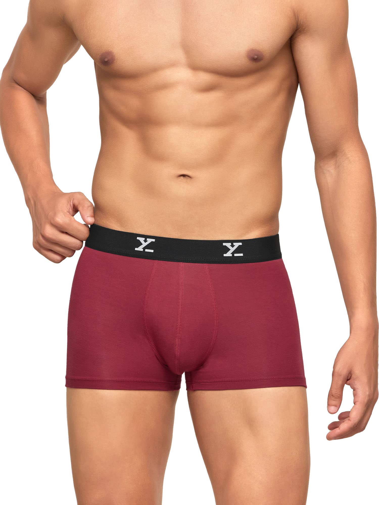 XYXX Men's Micro Modal Trunks - Rio Red Grey - Image 2