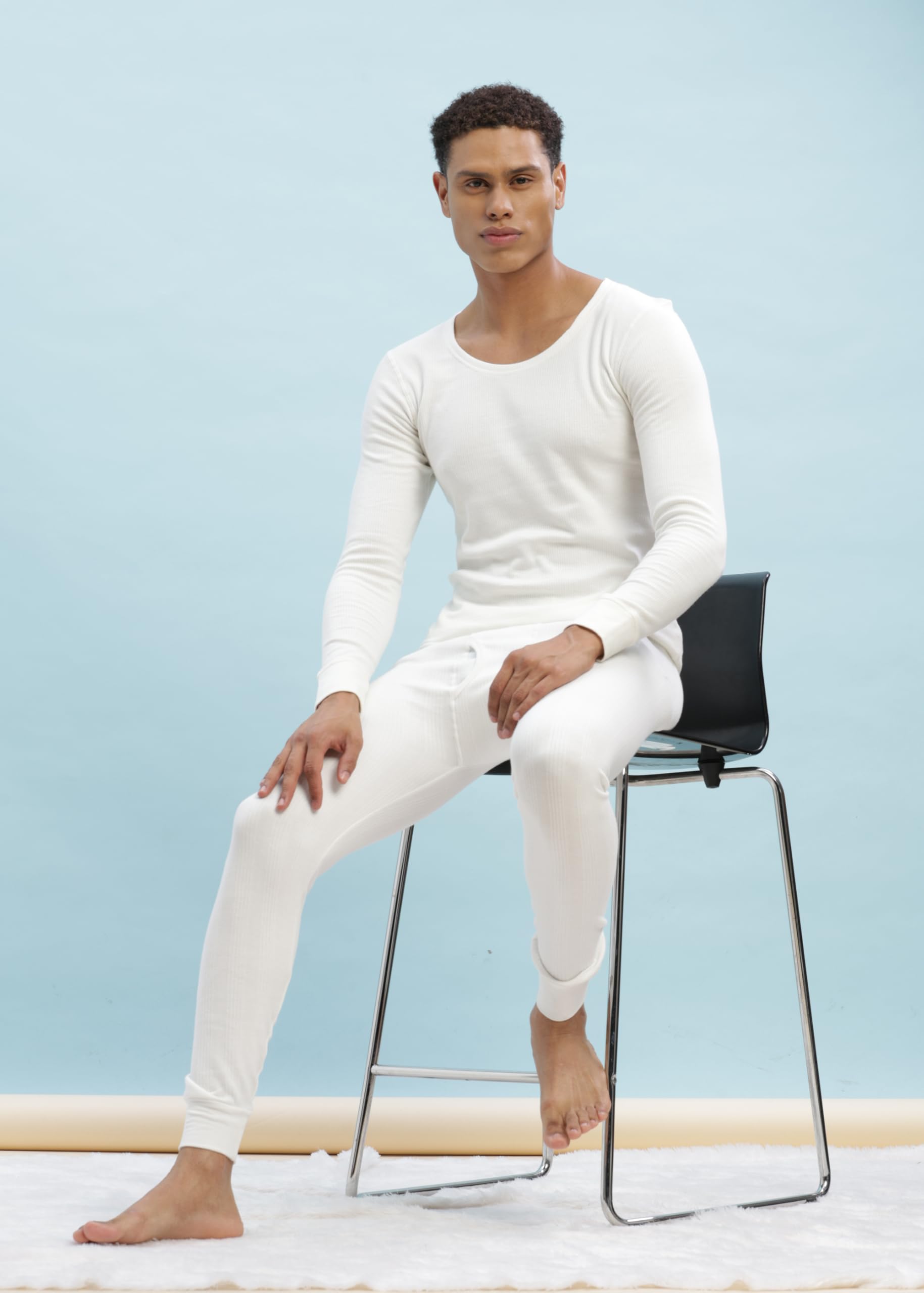 Dollar Men Thermal Pyjama - Off White - Image 5