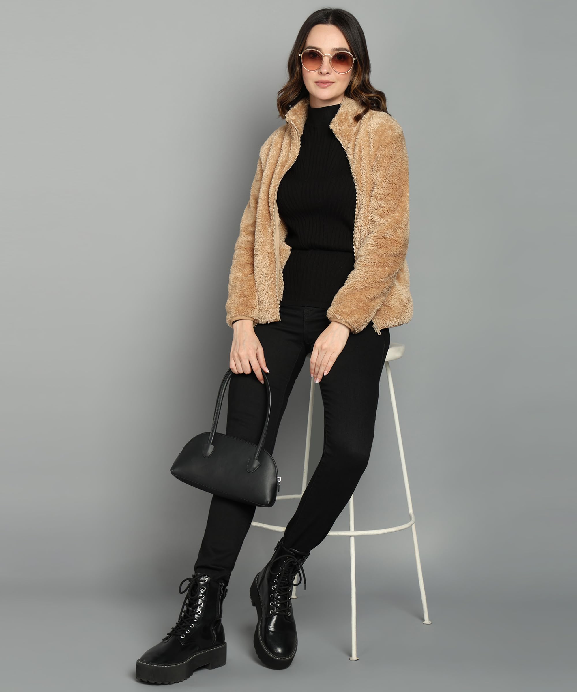 Alan Jones Women's Fluffy Yarn Fleece Jacket - Image 2