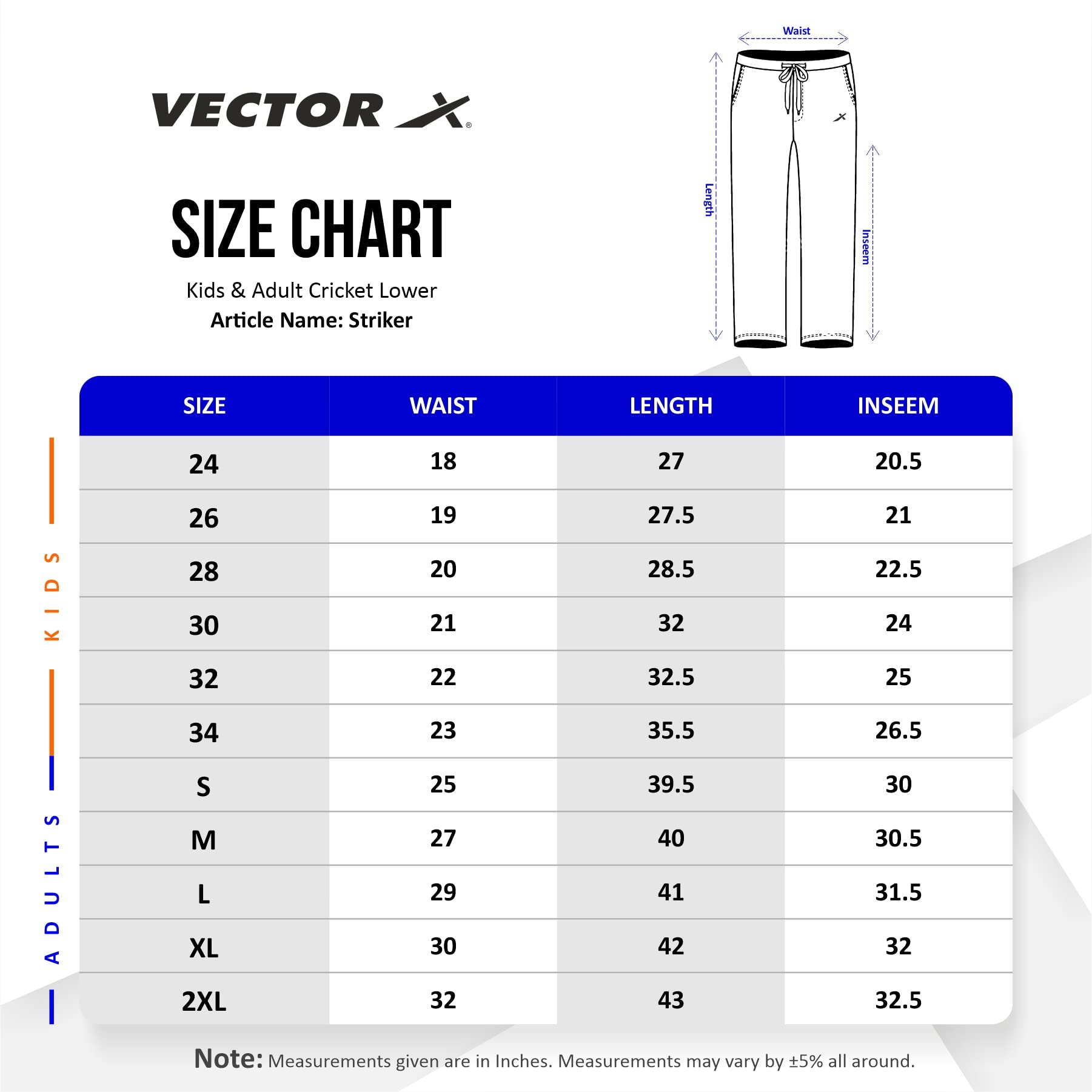 Vector X Striker Track Pant for Men - Cricket Whites - Image 3
