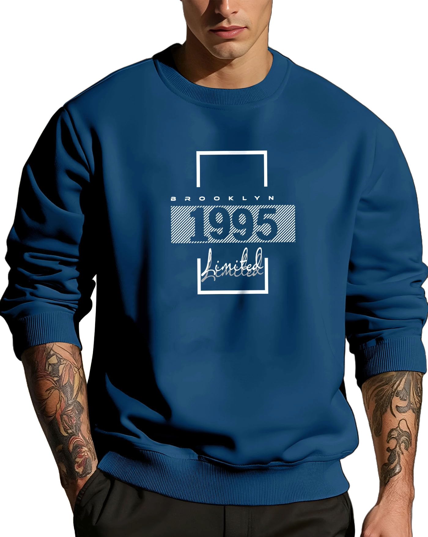 AUSK Teal Sweatshirt for Men