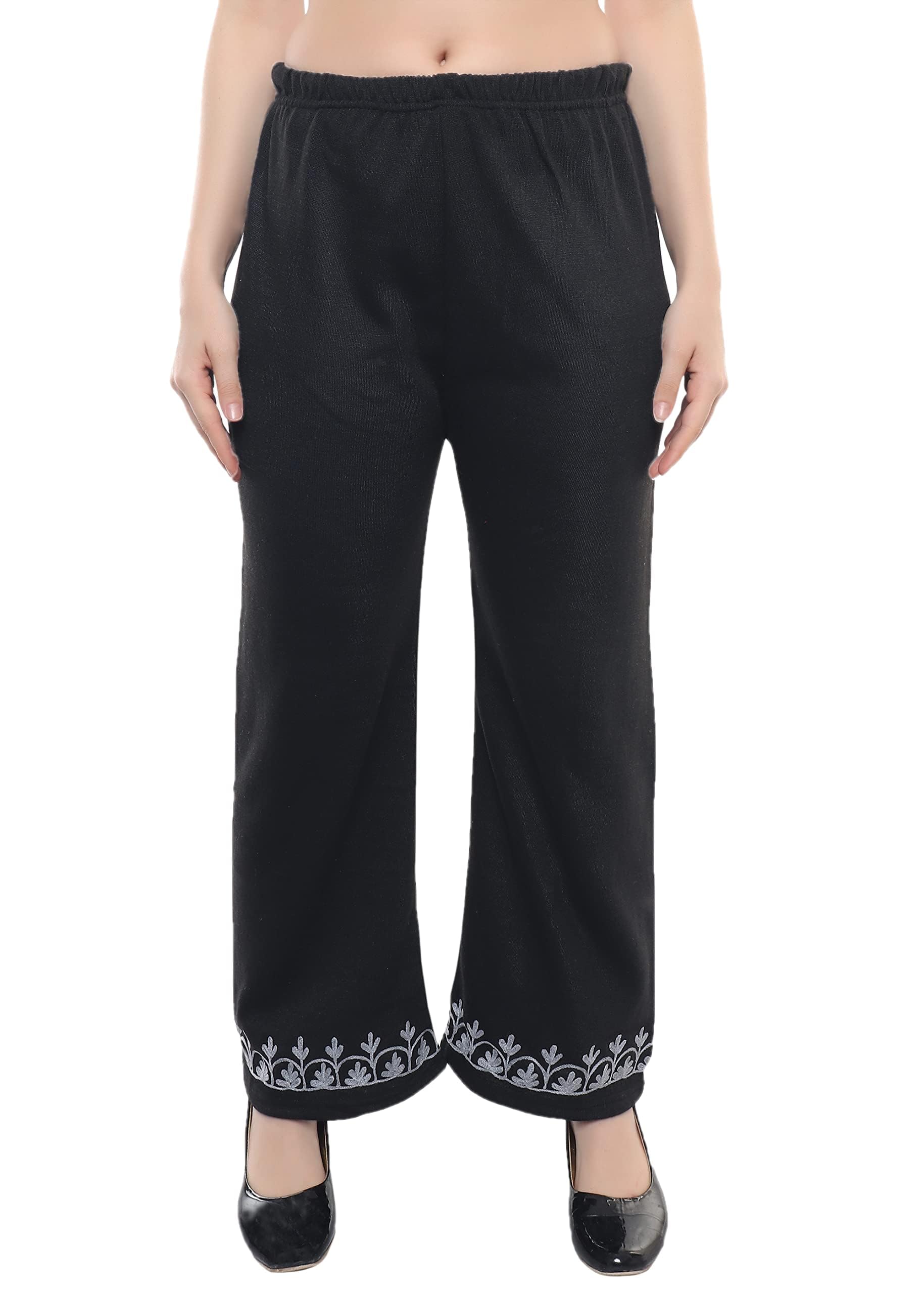 Slate Grey Woolen Winter Kurta Set for Women - Image 4