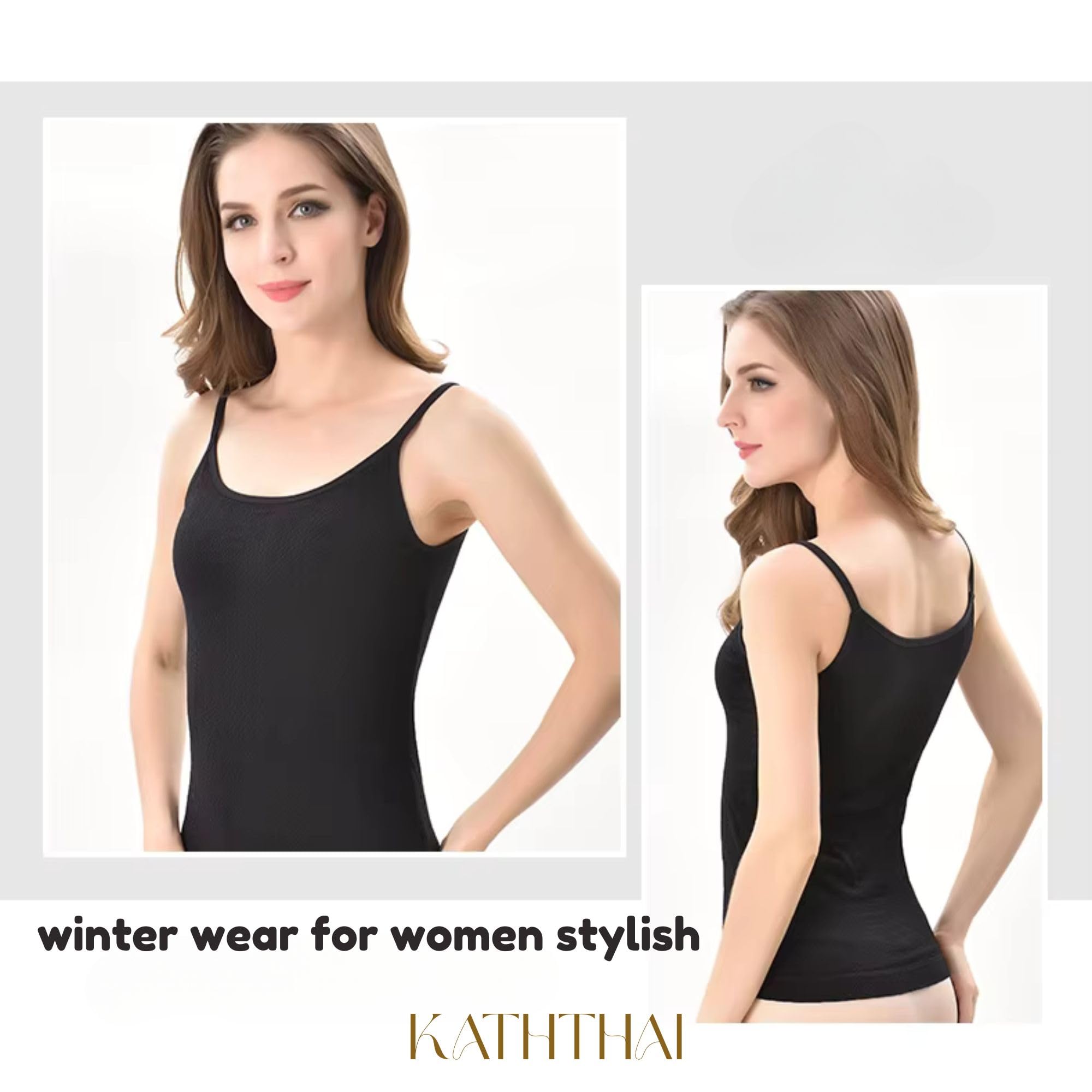 Kaththai Women's Velvet Camisole - Black - Image 3