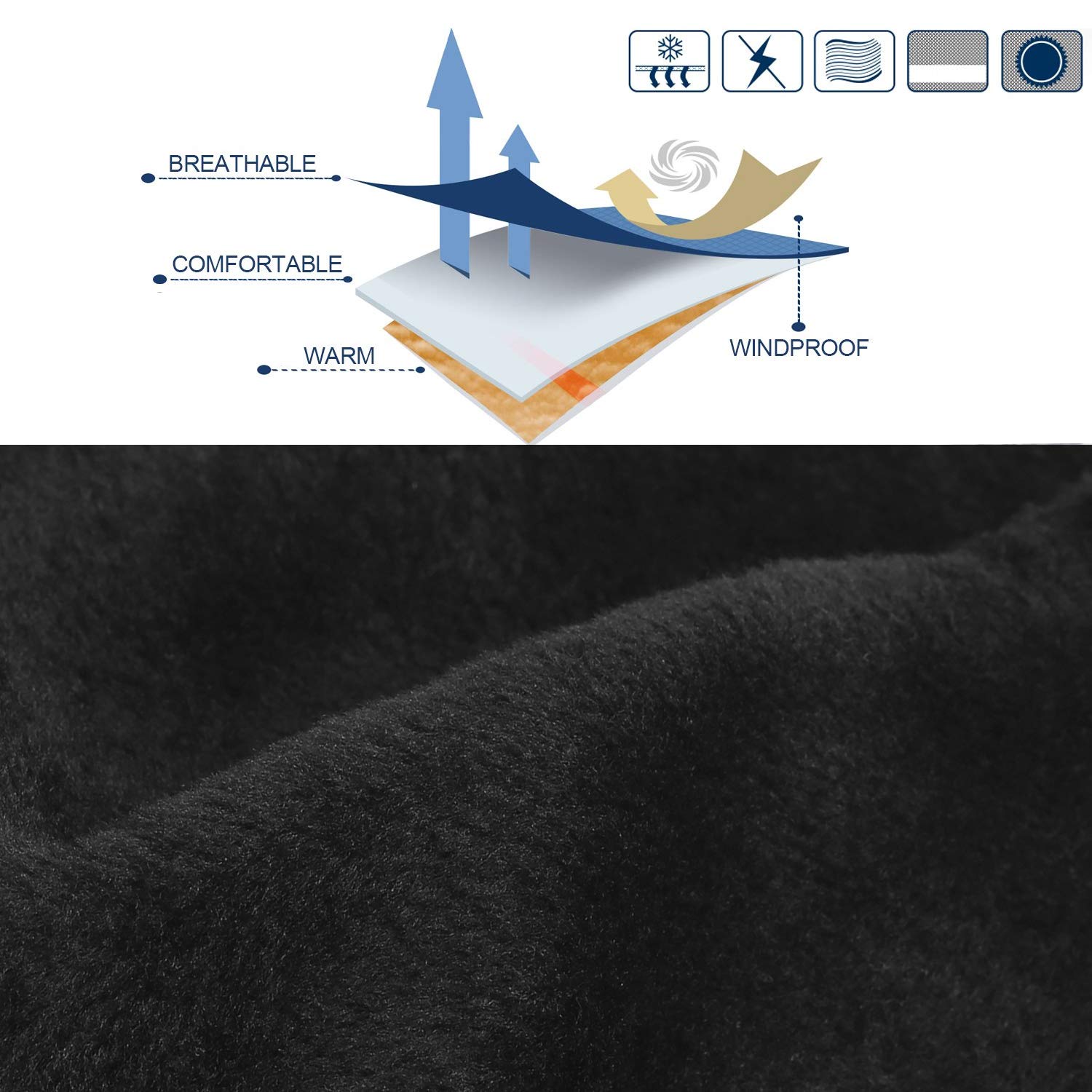 TAGVO Unisex Thermal Fleece Neck Warmer - Image 3