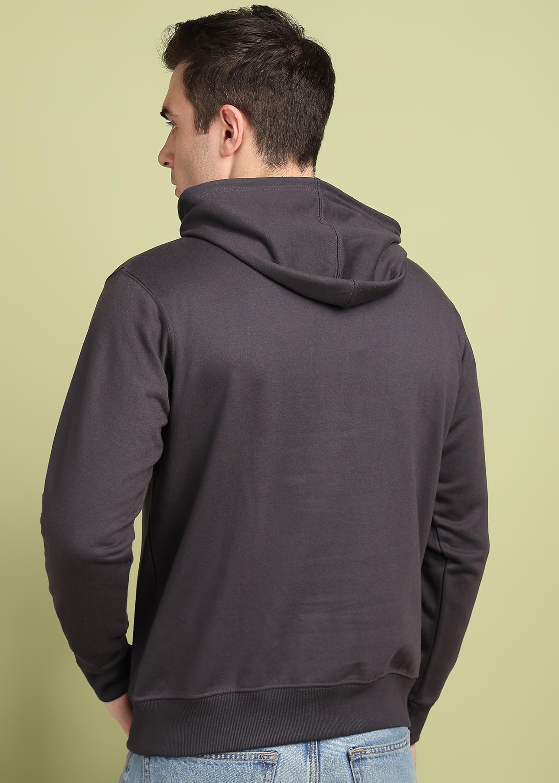 Alan Jones Clothing Men's Charcoal Hooded Sweatshirt - Image 3