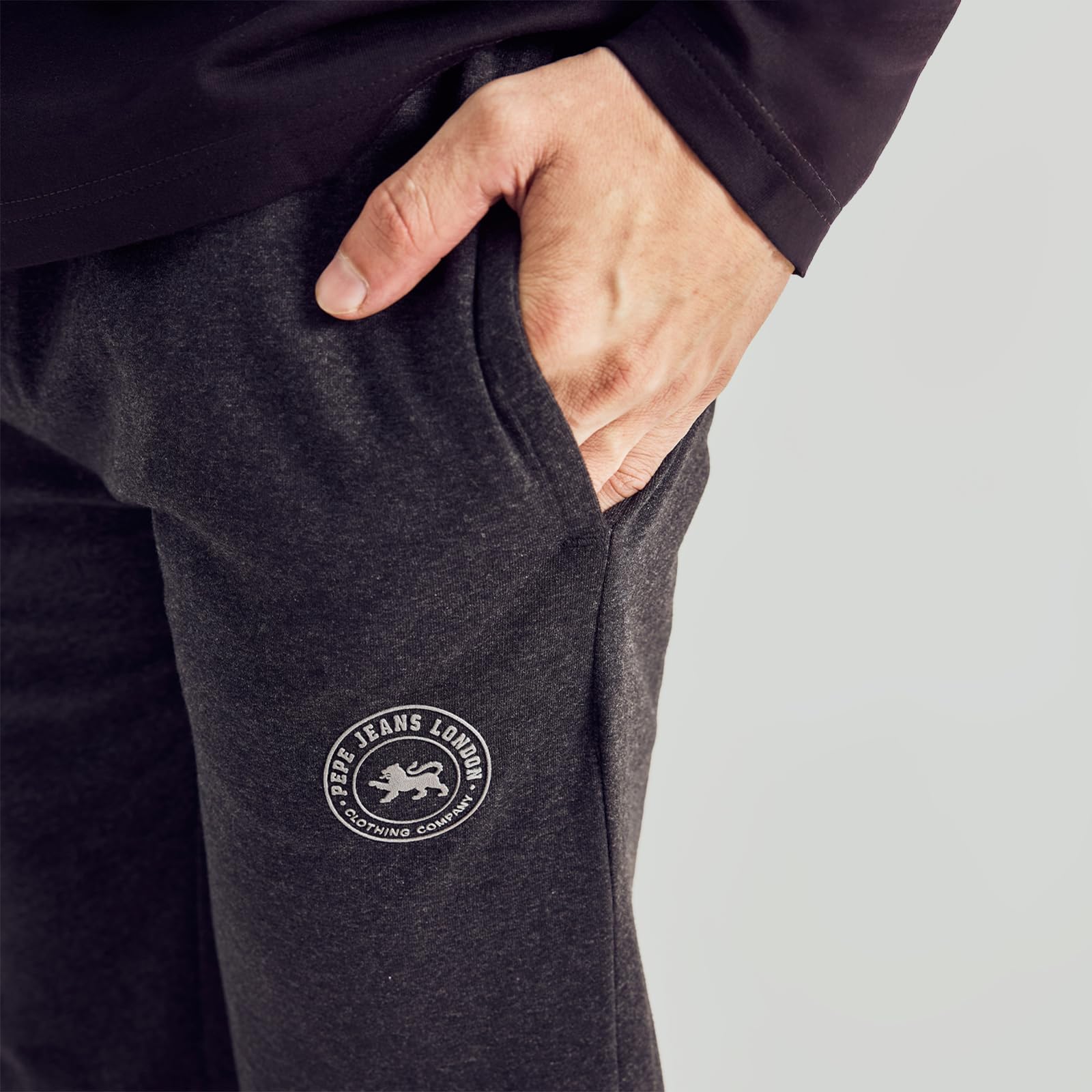 Pepe Jeans Men's Black Athleisure Track Pants - Image 5