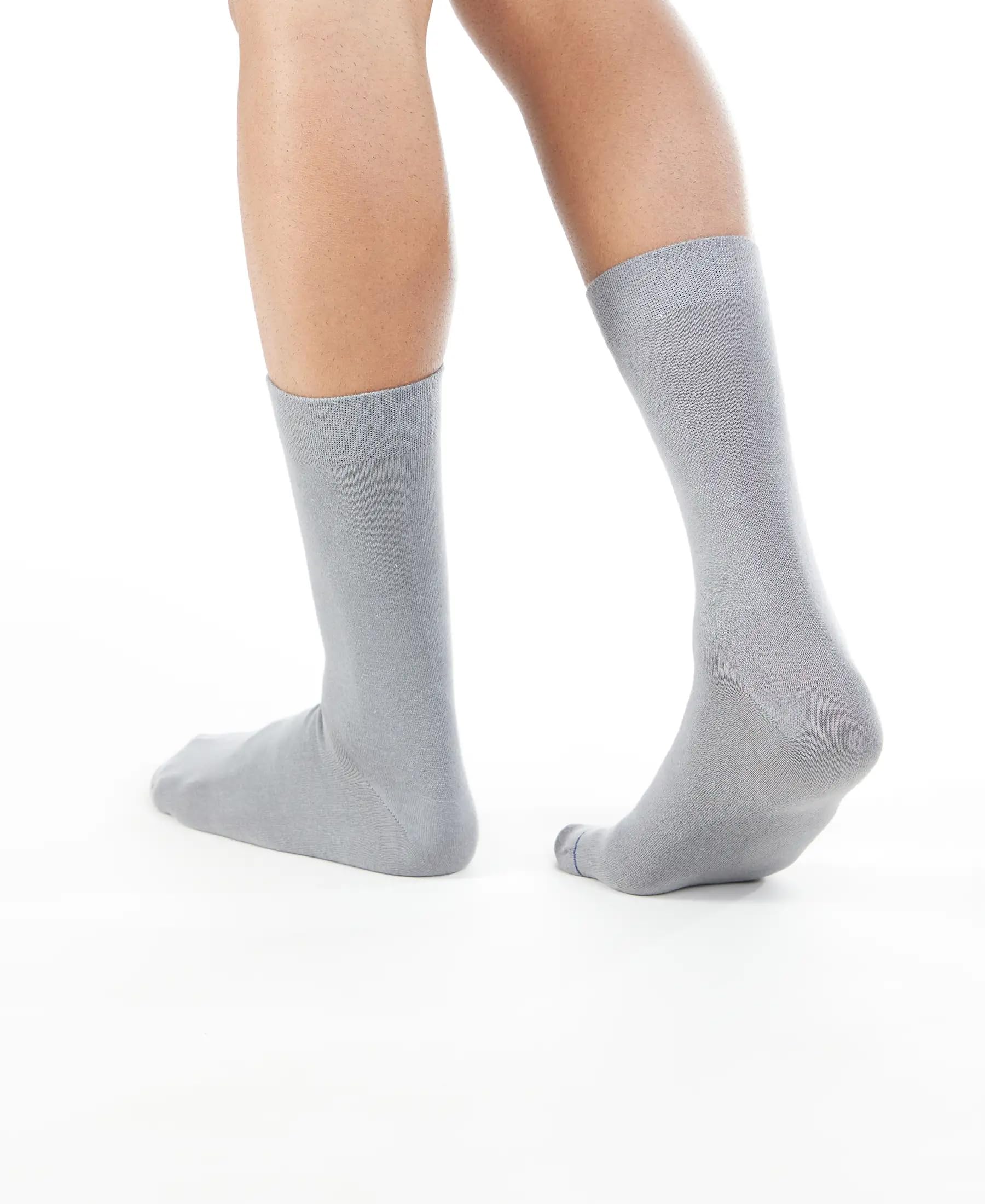 Jockey Men's Calf Length Socks - Mid Grey - Image 4