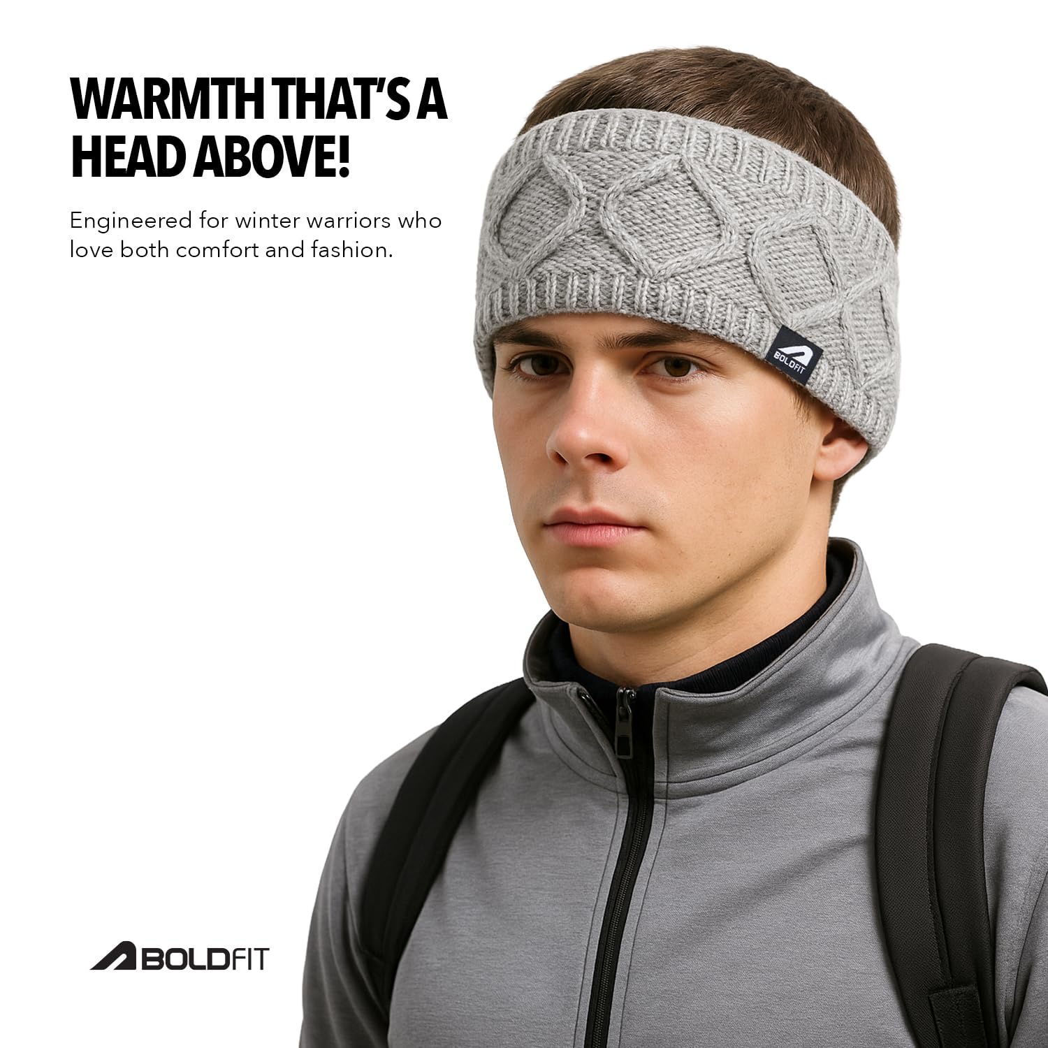 Boldfit Grey Unisex Ear Muffs - Image 3