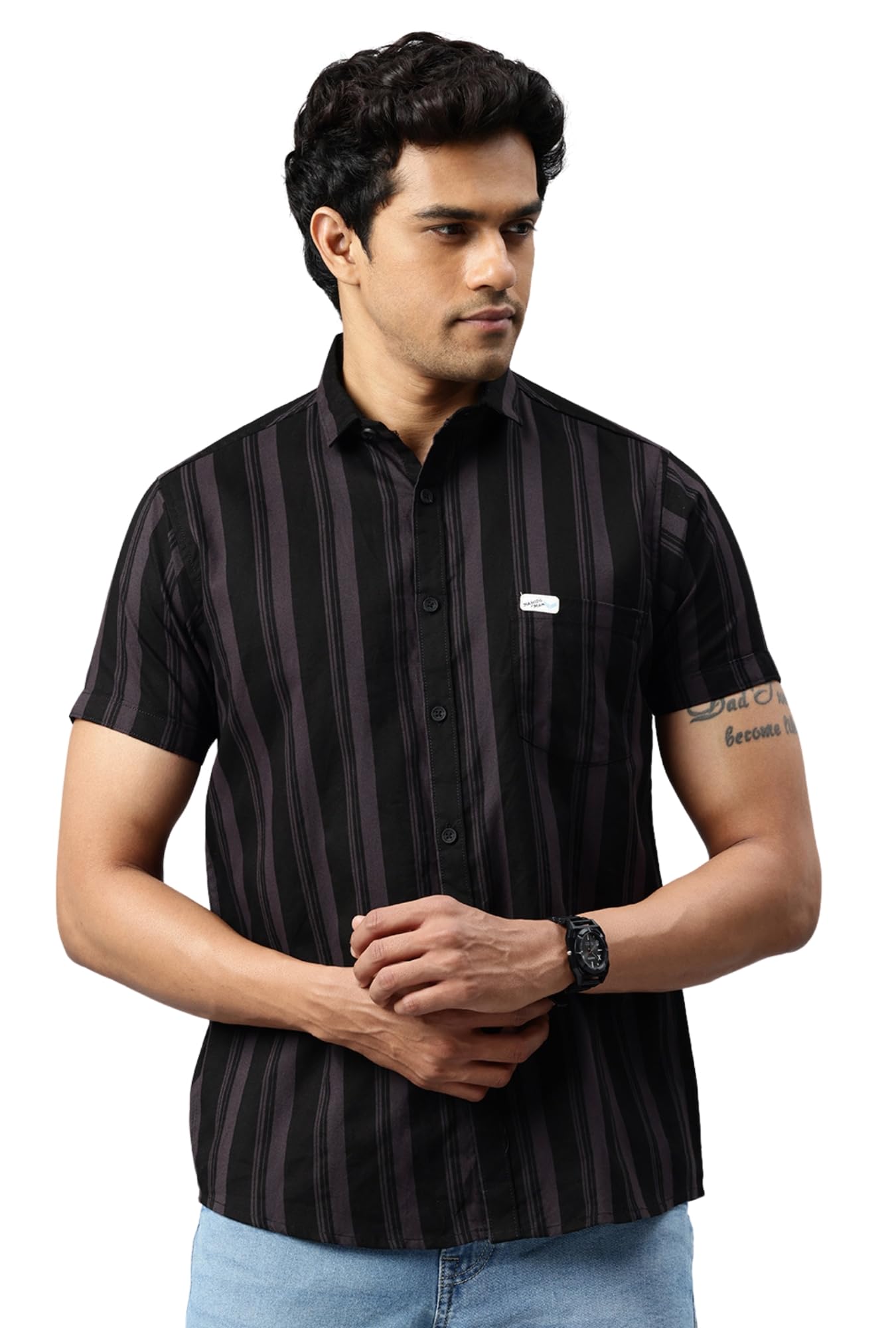 Majestic Man Casual Shirt - Dark Grey