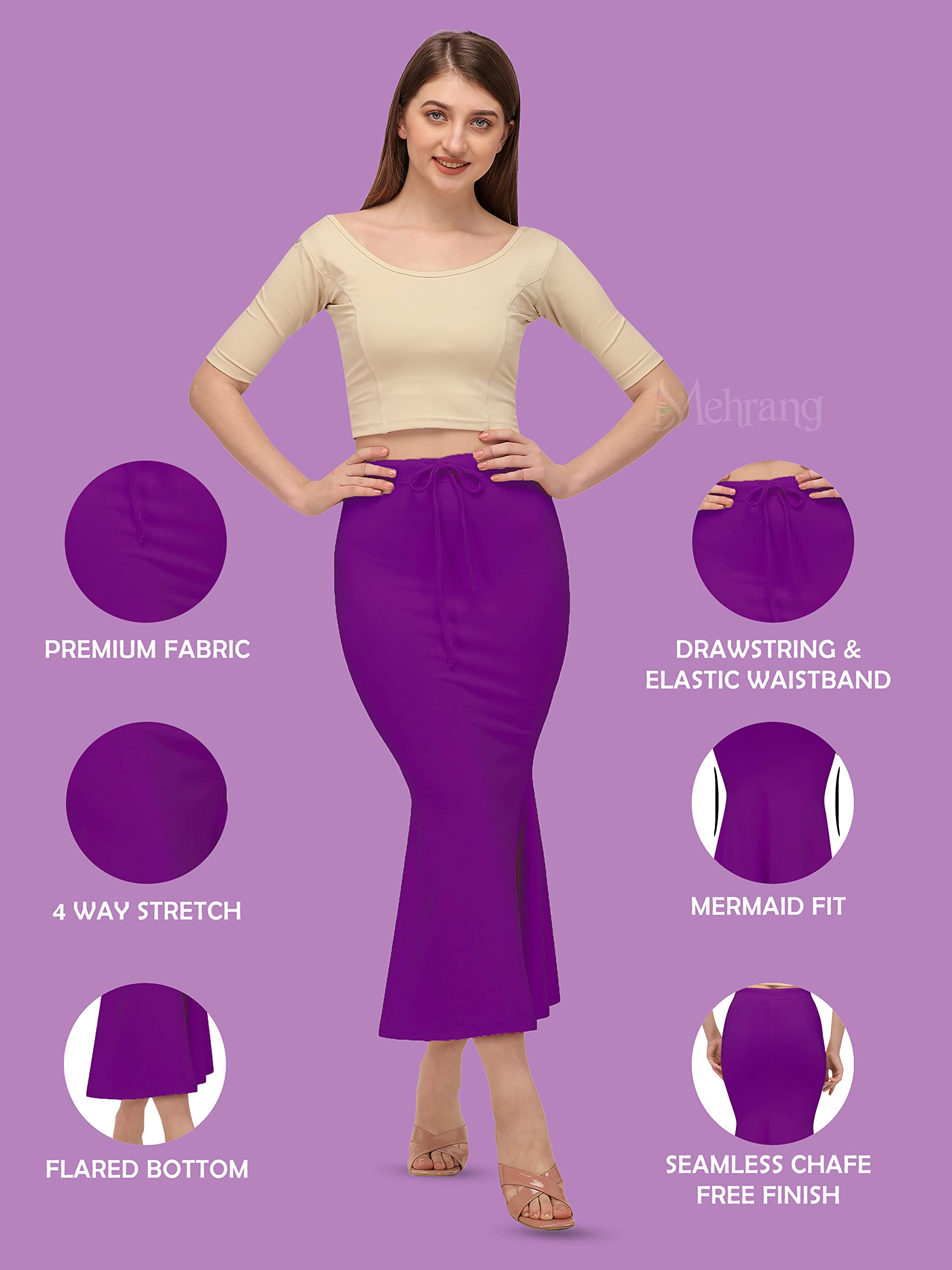 Mehrang Stretchable Saree Shapewear for Women - Image 2