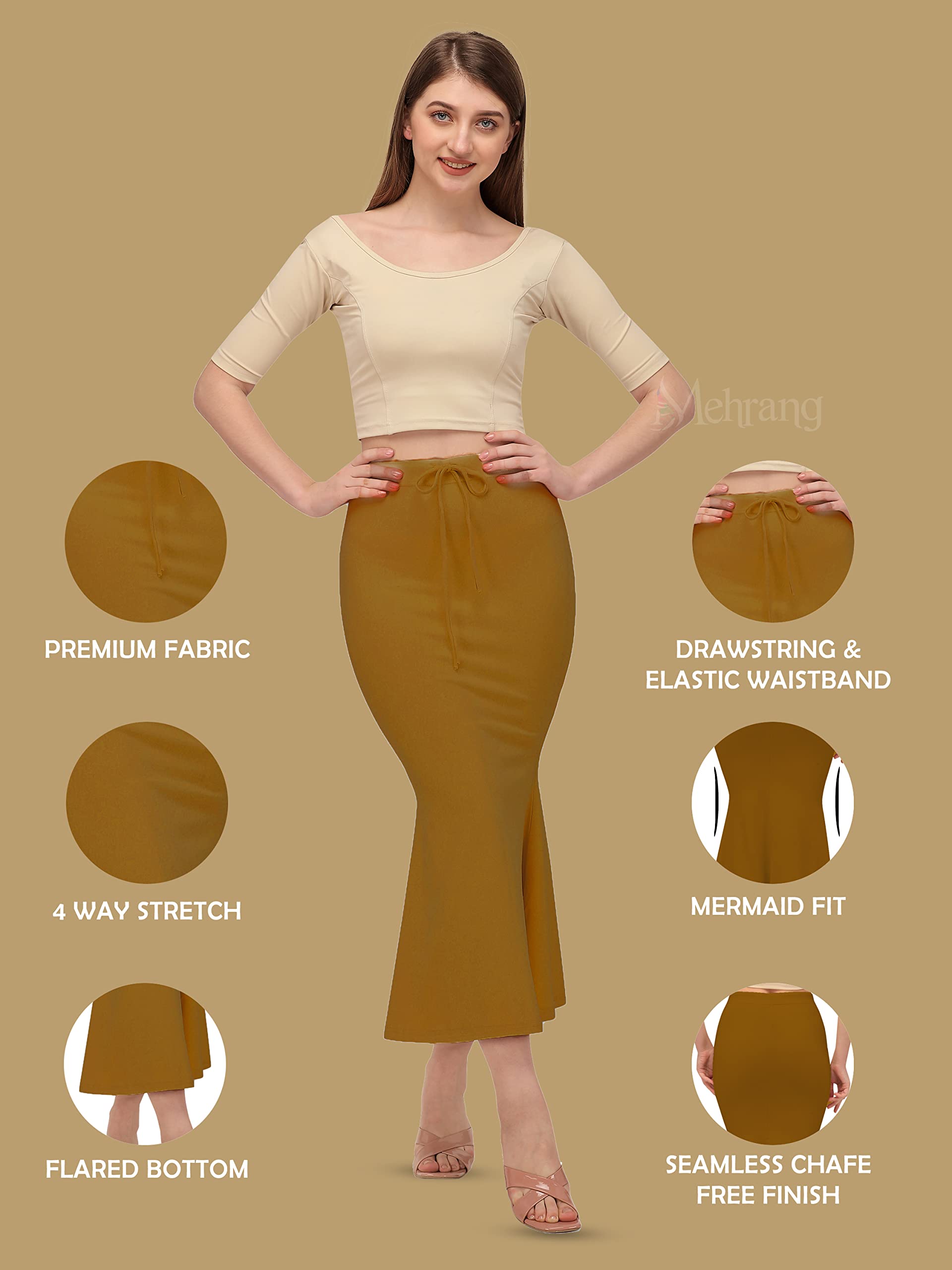 Mehrang Saree Shapewear Petticoat for Women - Image 2