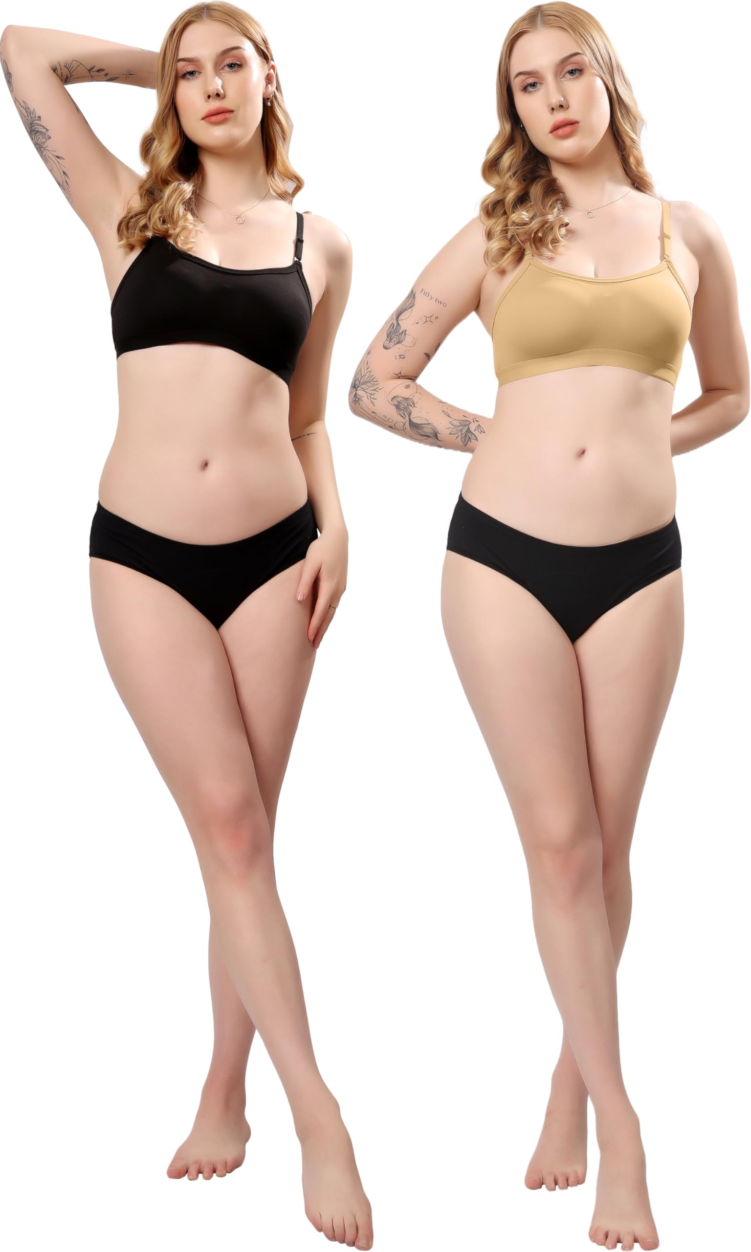 London Hills Women's Cotton Sports Bra - Image 4