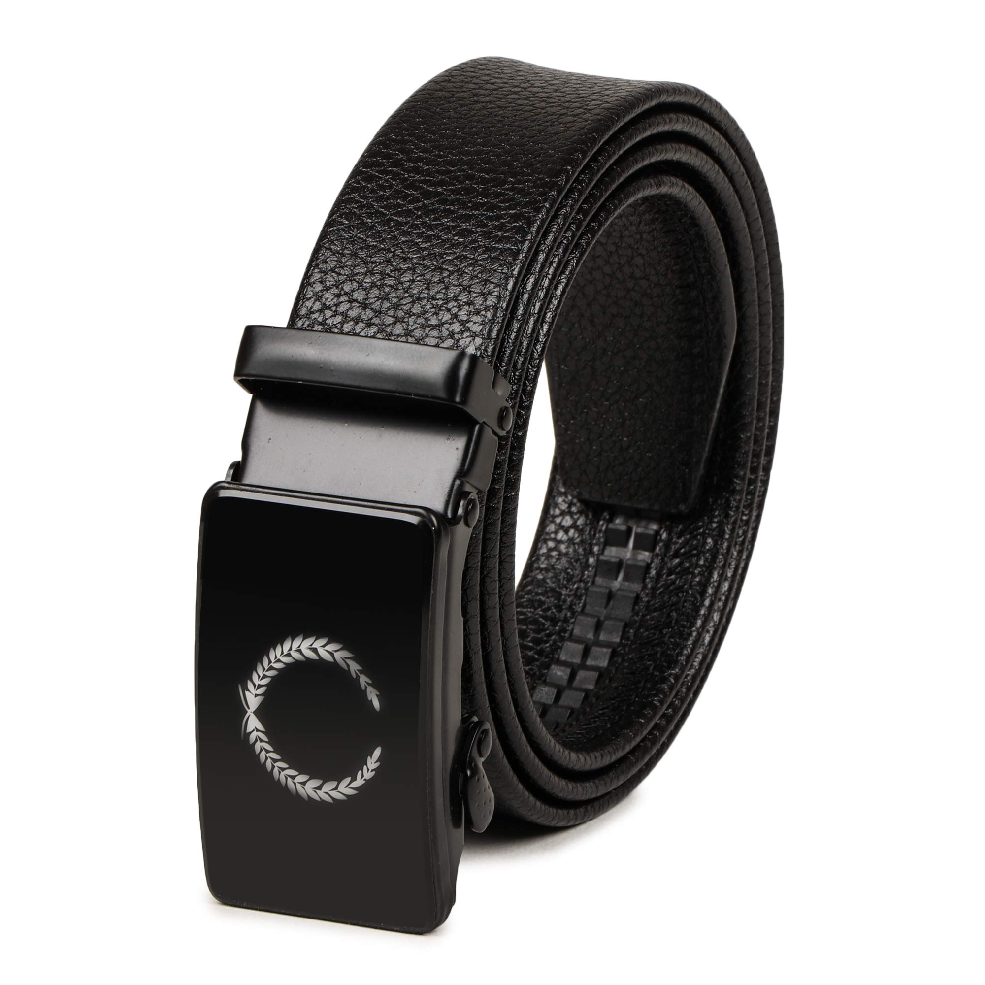 VOGARD Men Vegan Leather Belt - Black
