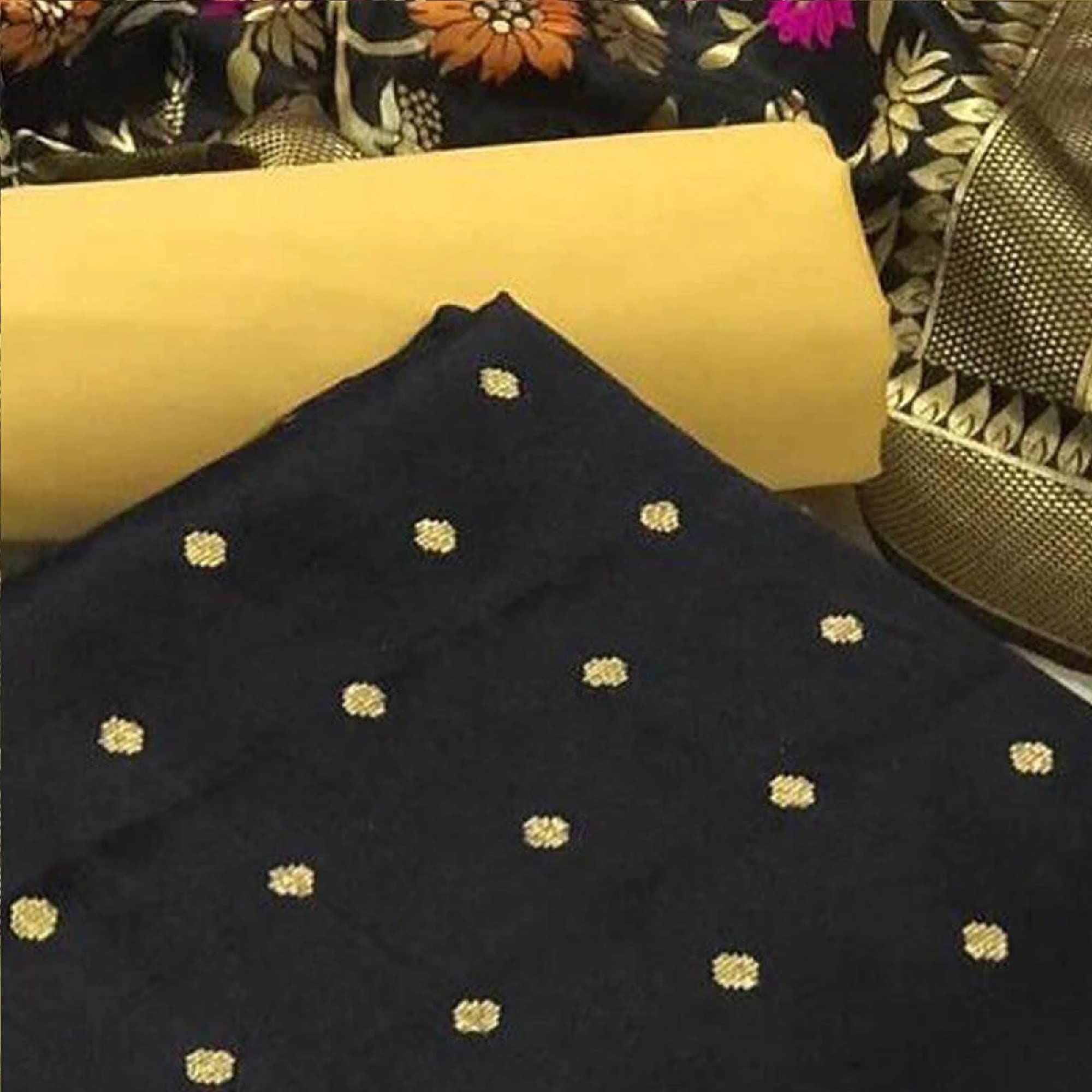 Sidhidata Banarasi Chanderi Cotton Salwar Suit - Image 5