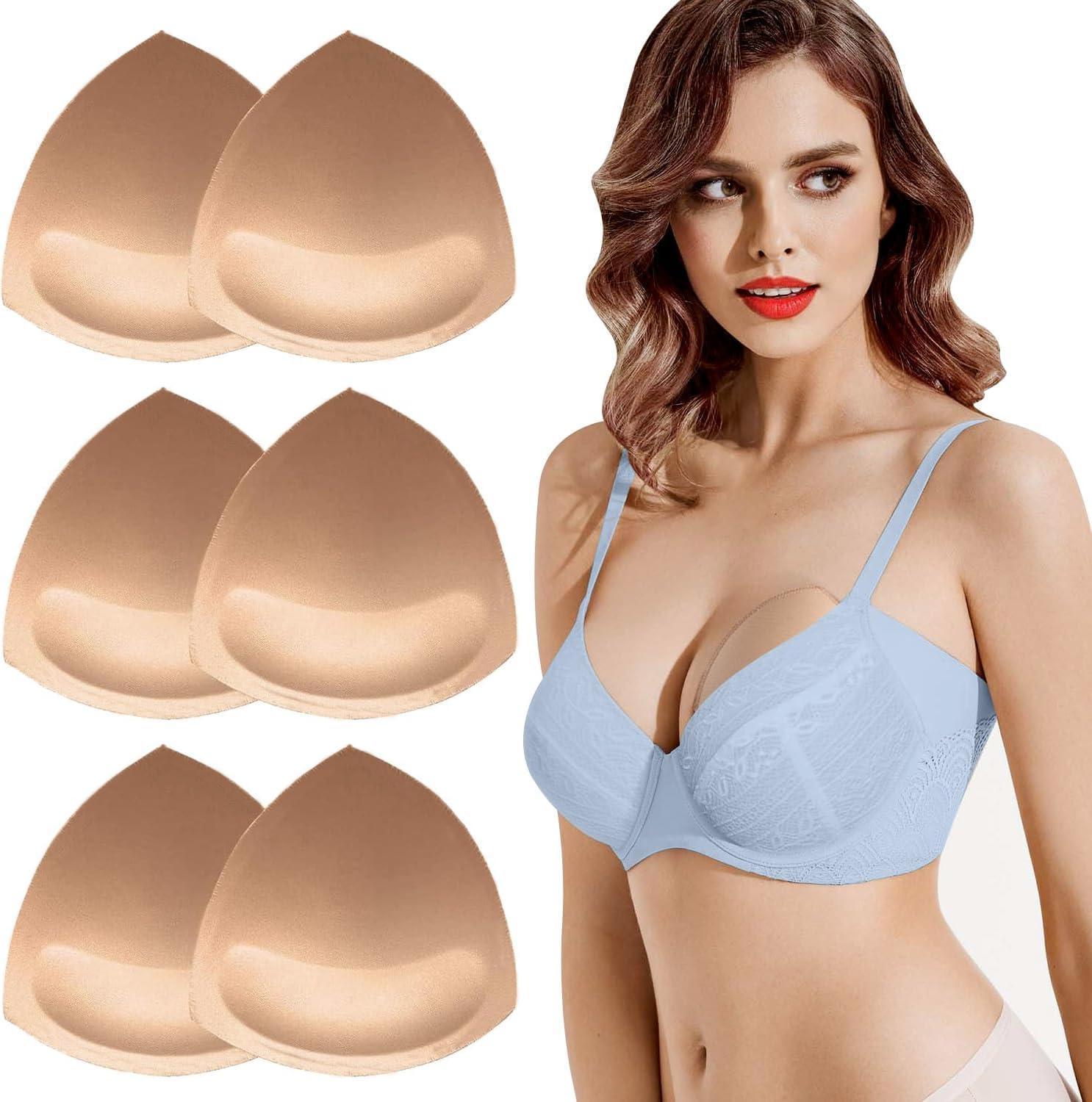 Dimore Bra Insert Pads - Triangle Cotton