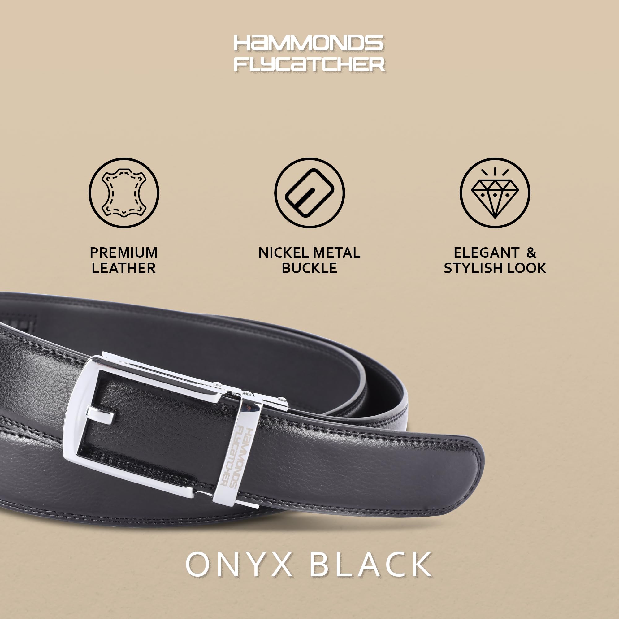 HAMMONDS Flycatcher Genuine Leather Belt for Men - Image 4