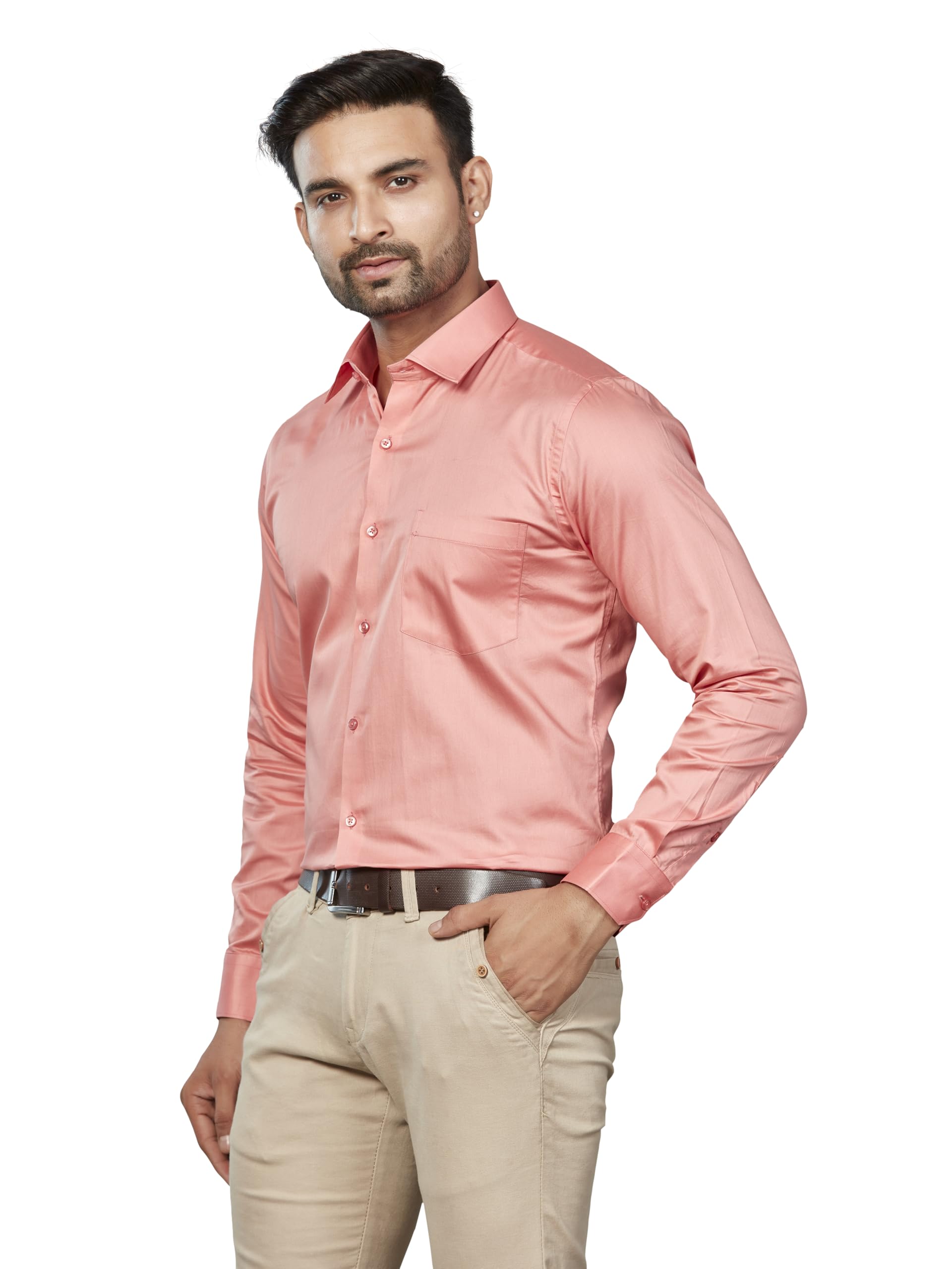 DUKUL Men's Solid Formal Shirt - Image 4