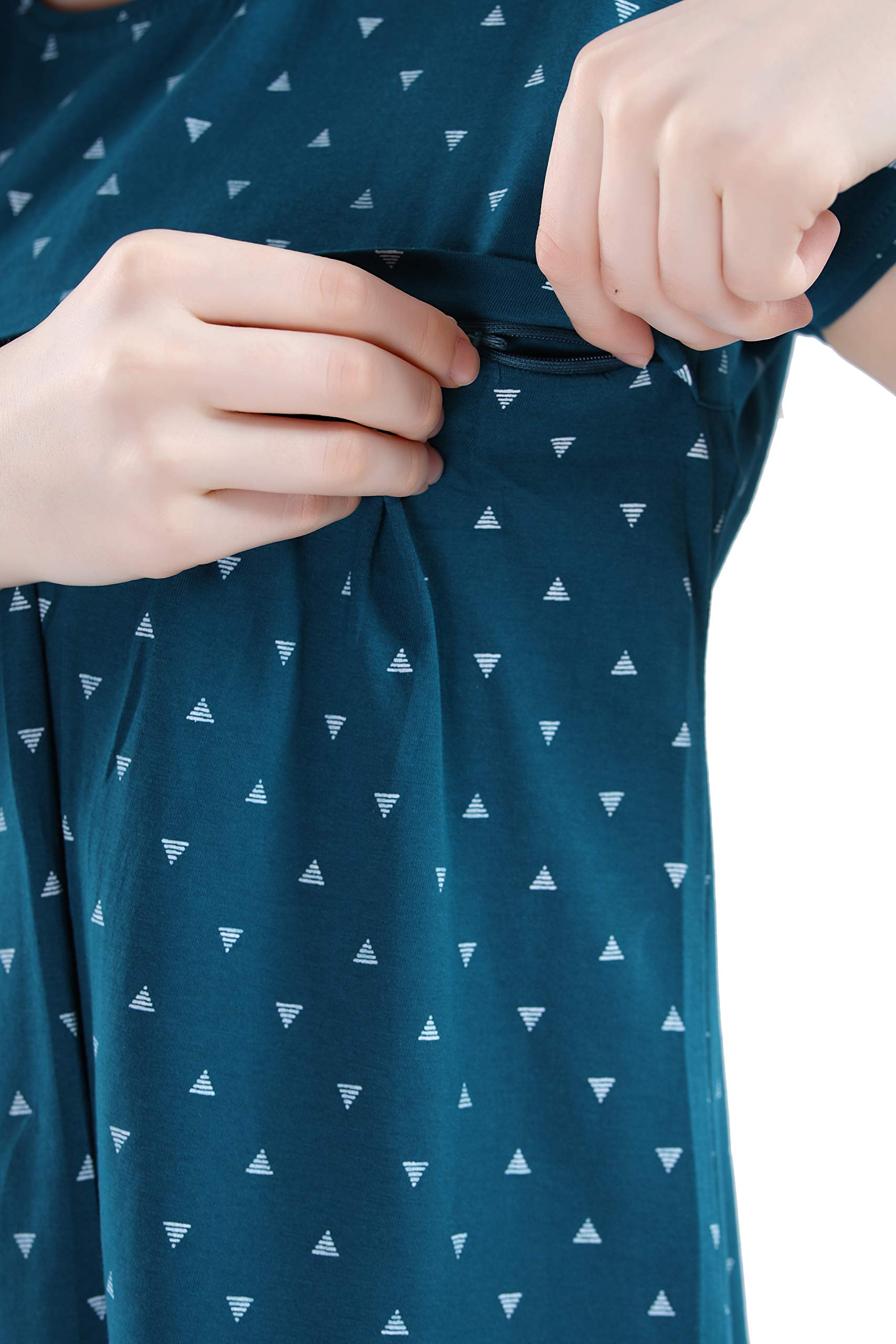 GarbGlide Women Cotton Printed Maternity Top - Image 5