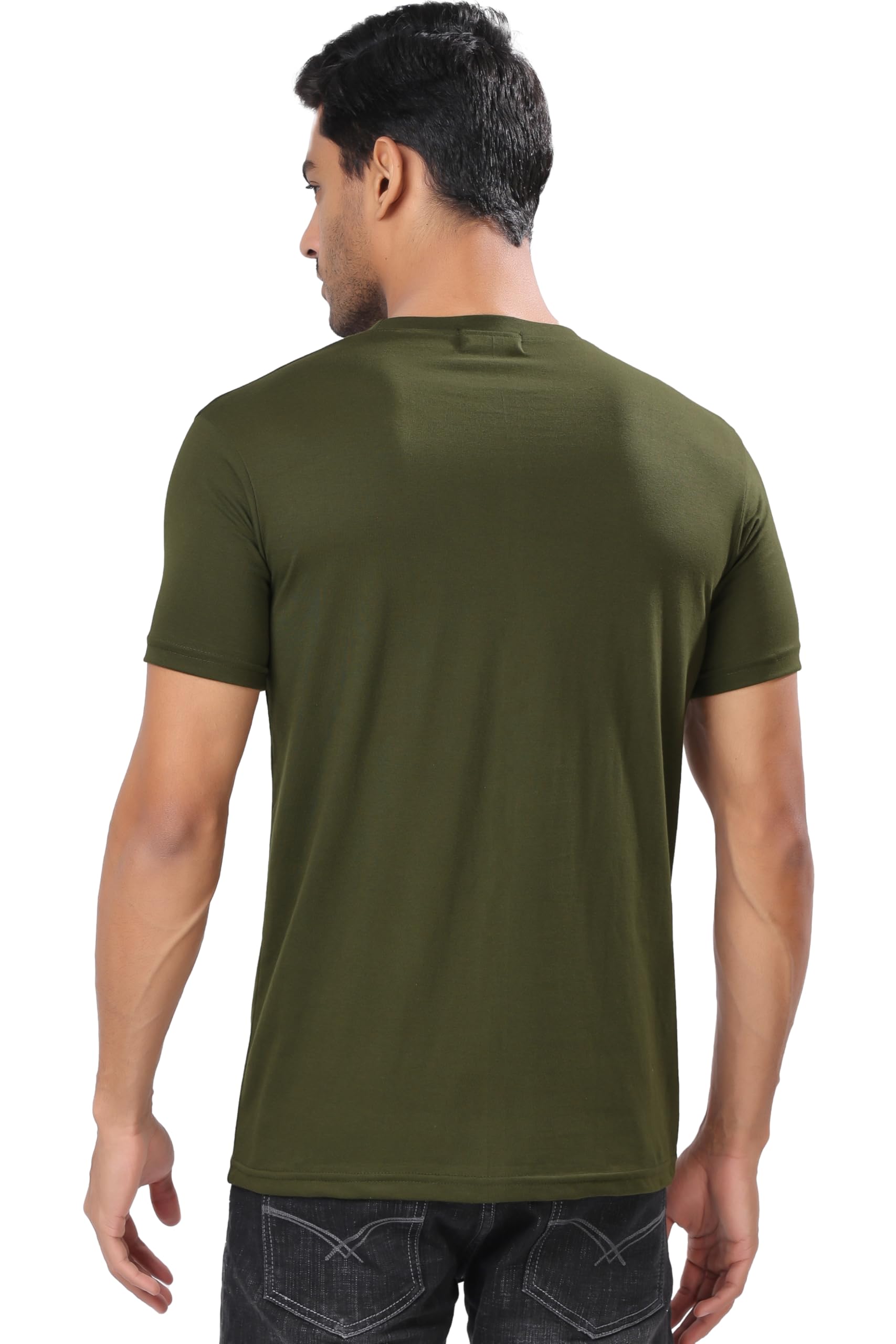 London Hills Men T-Shirt - Olive Green - Image 2