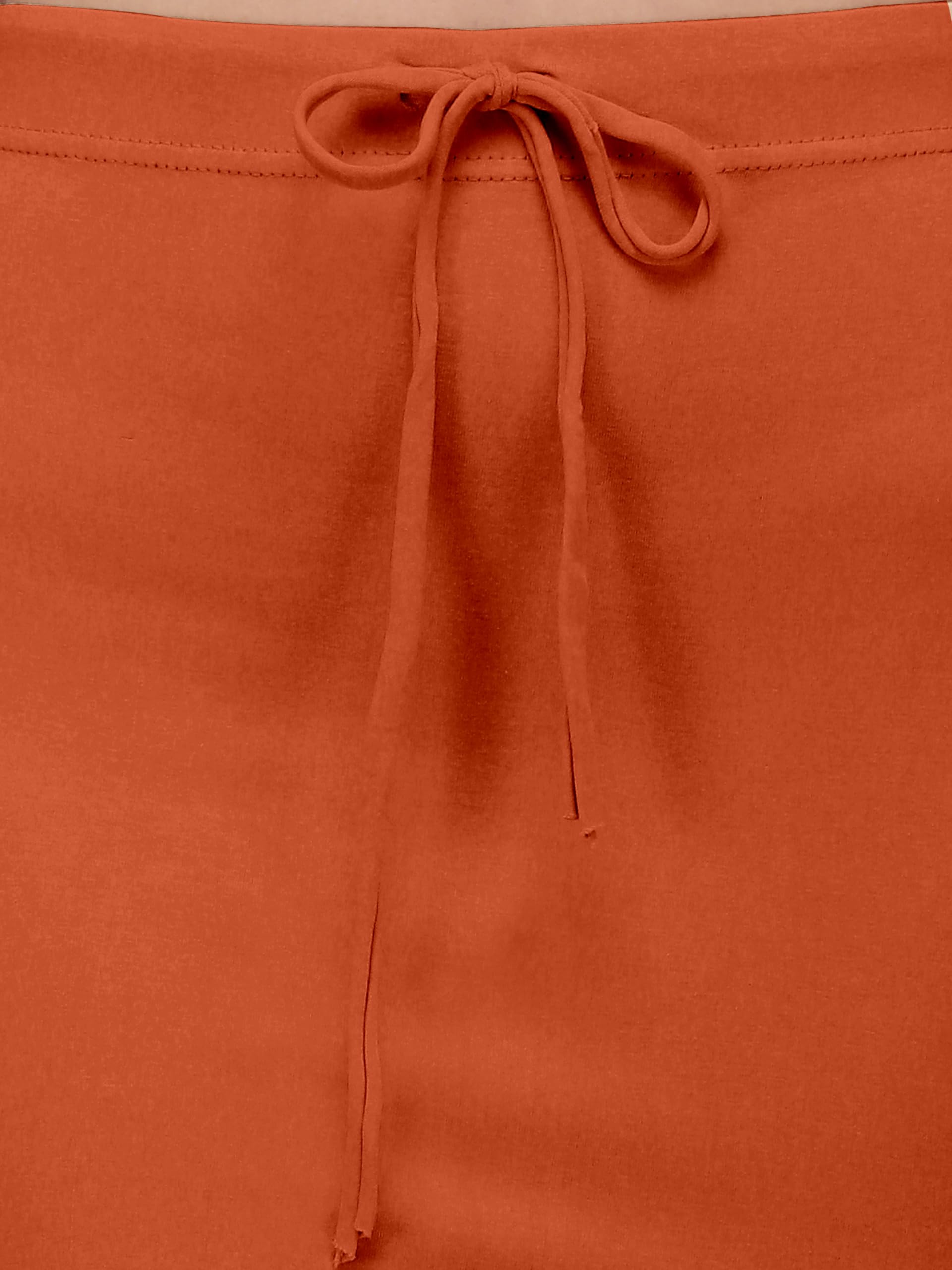 Mehrang Women Saree Shapewear - Cotton Dusty Orange - Image 4