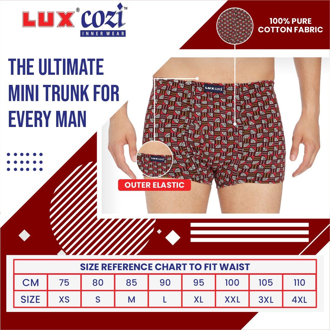 Lux Cozi Men Cotton Trunks Multicolour - Image 3
