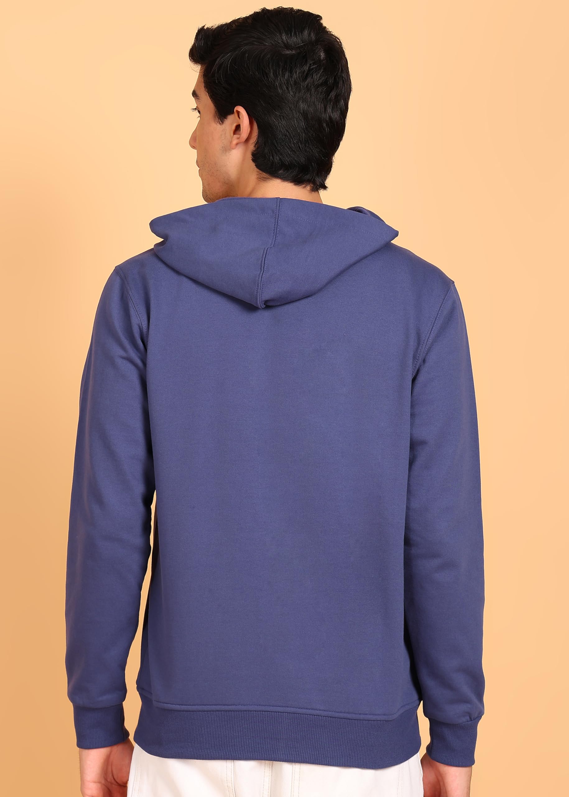 Alan Jones Men's Blue Zipper Hoodie Sweatshirt - Image 4