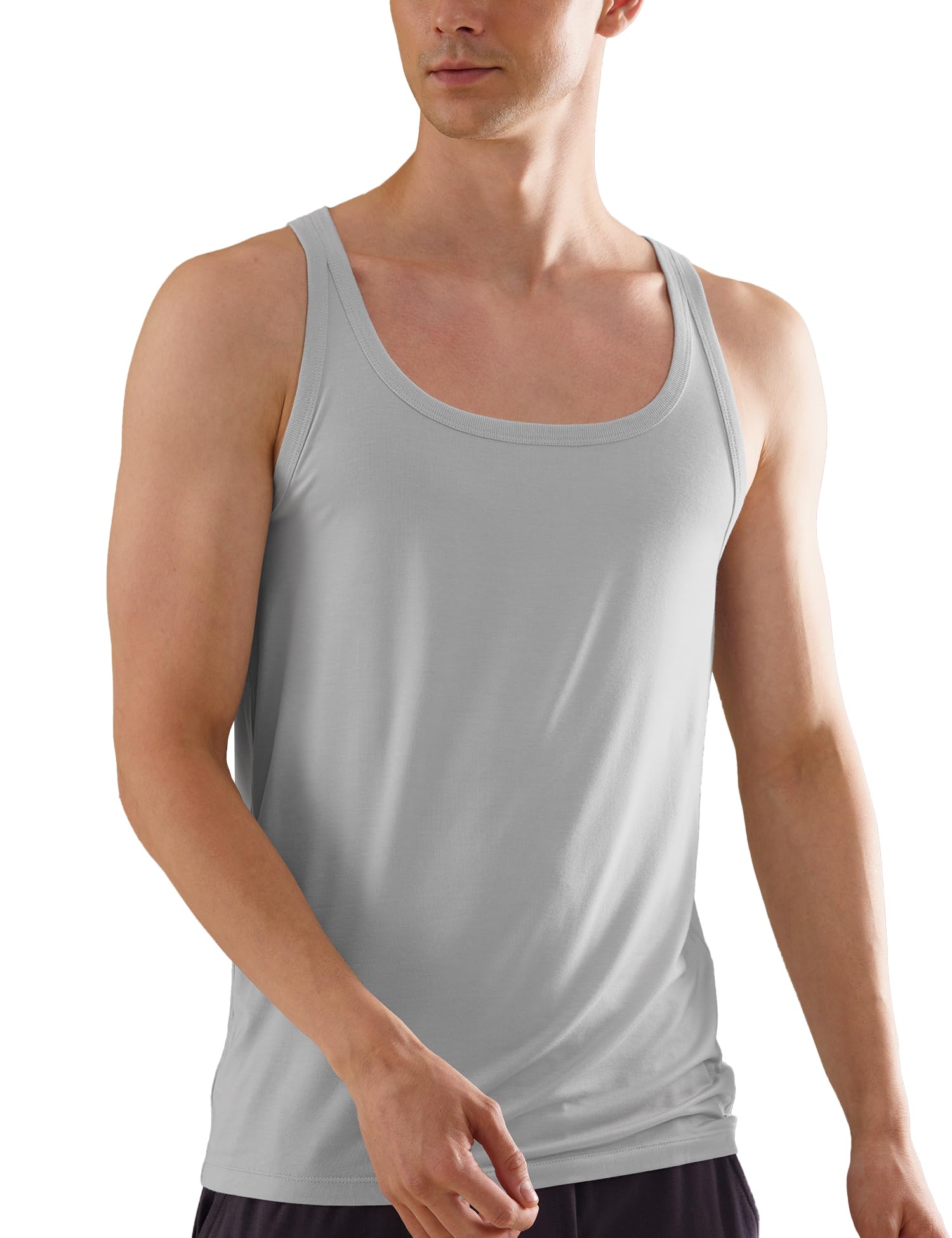 DaMENSCH Grey Bamboo Vest for Men