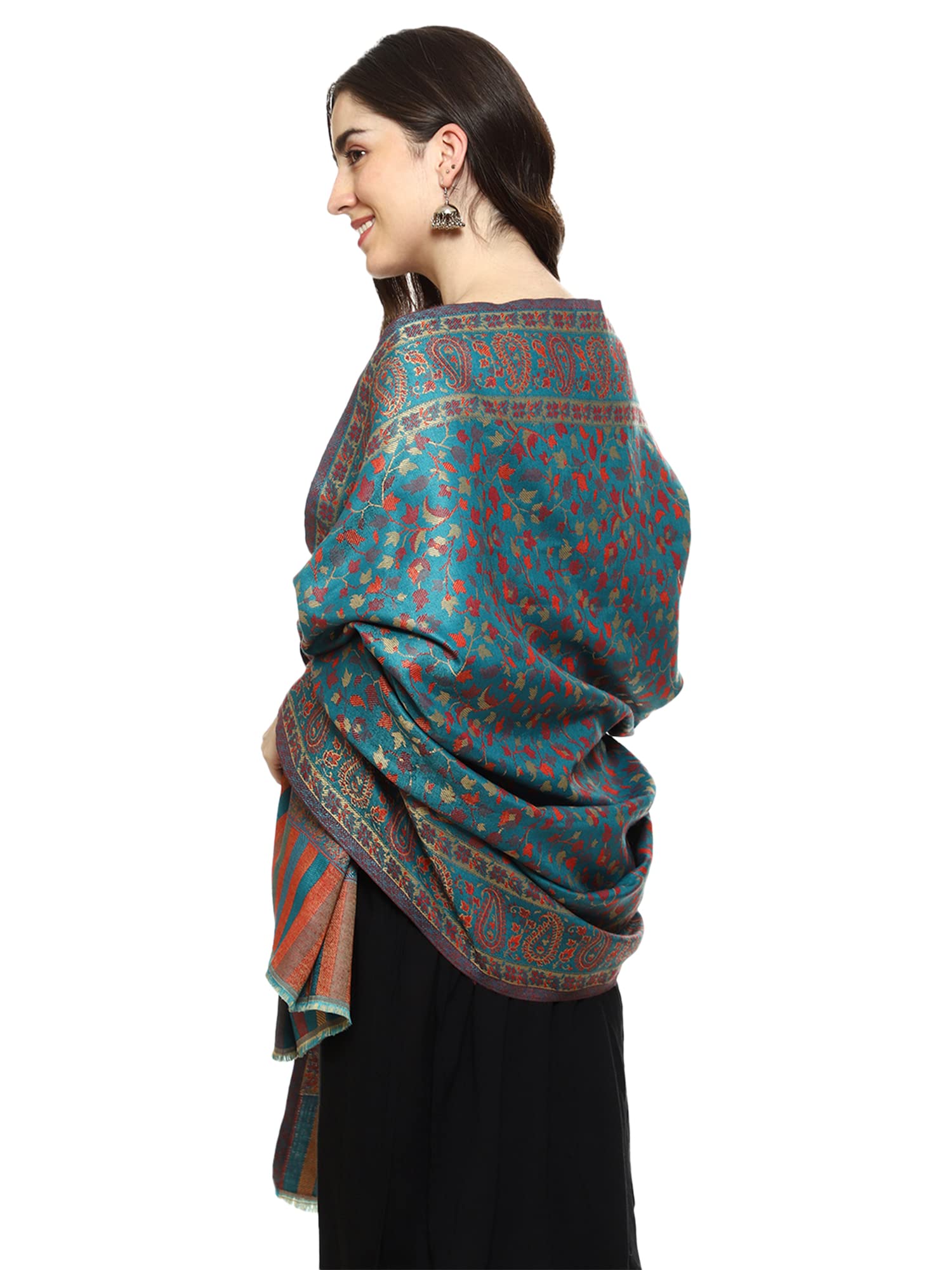 Weavers Villa Kashmiri Woven Acro Wool Shawl for Women - Image 5