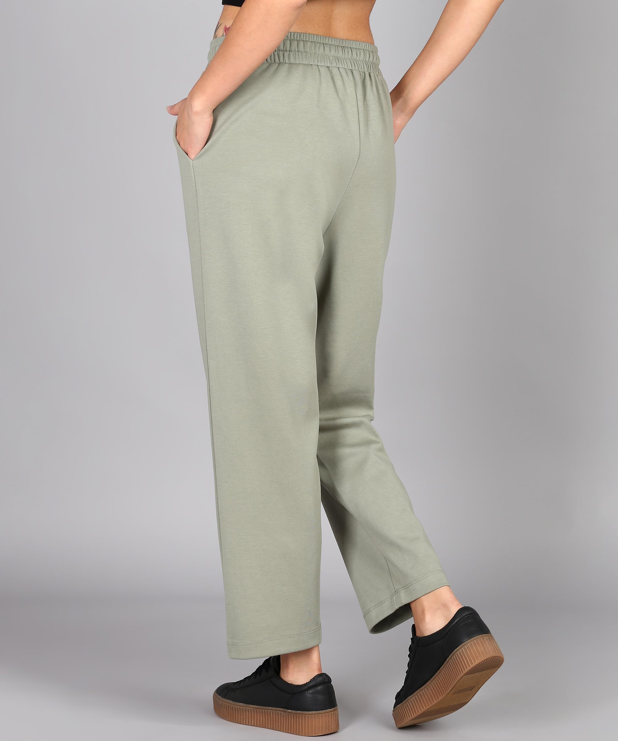 Alan Jones Clothing Green Ankle Length Trousers for Women - Image 2