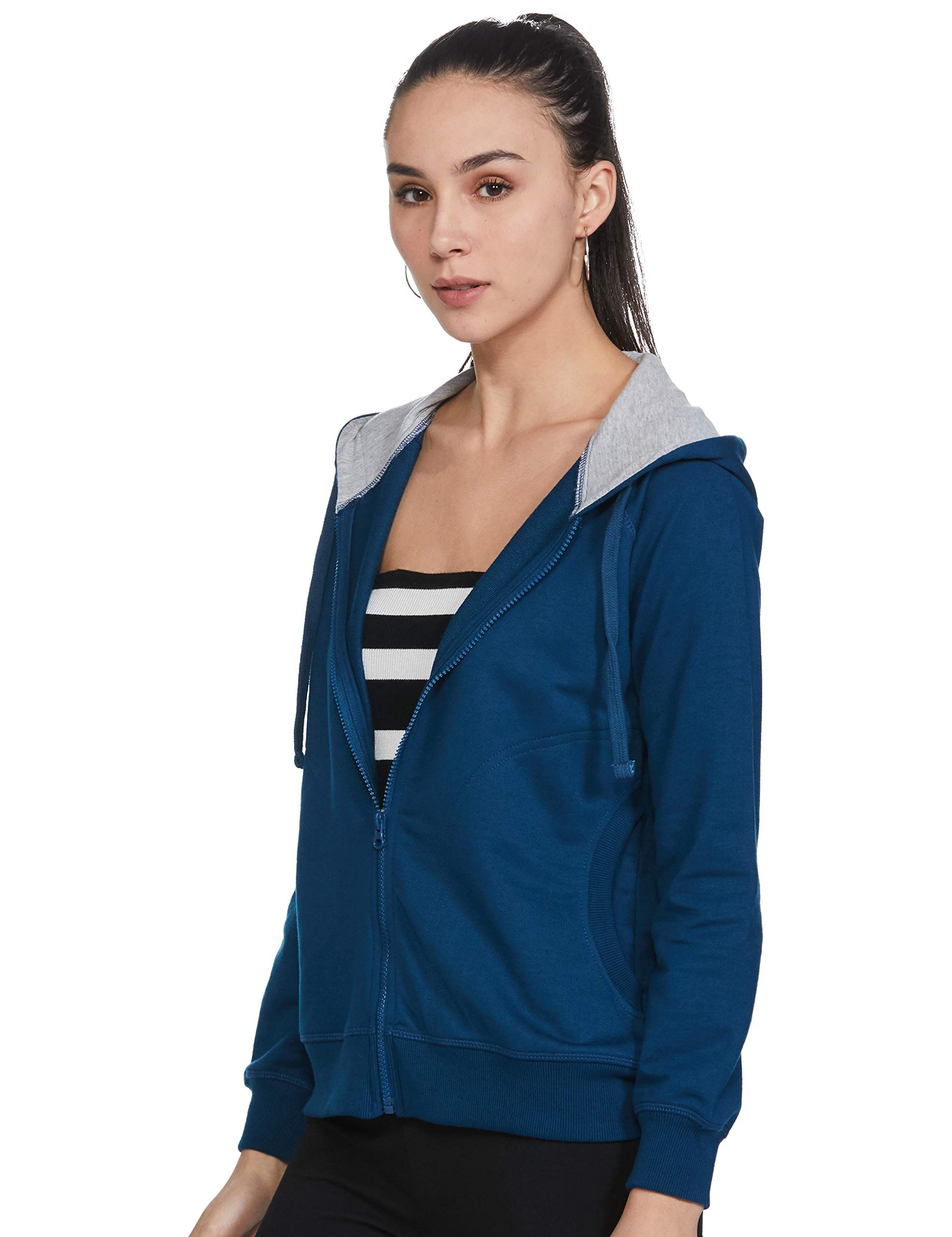 Symbol Women's Terry Hooded Sweatshirt - Poseidon Blue - Image 3