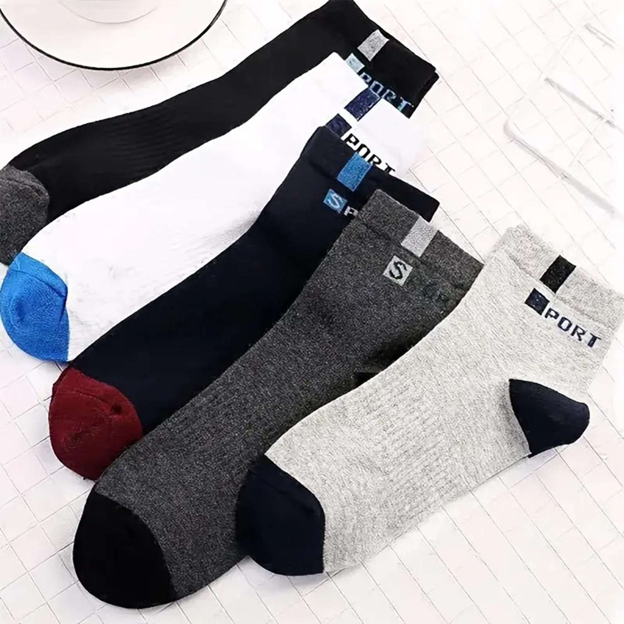 UNAAR Solid Cotton Ankle Socks - Multicolor - Image 5